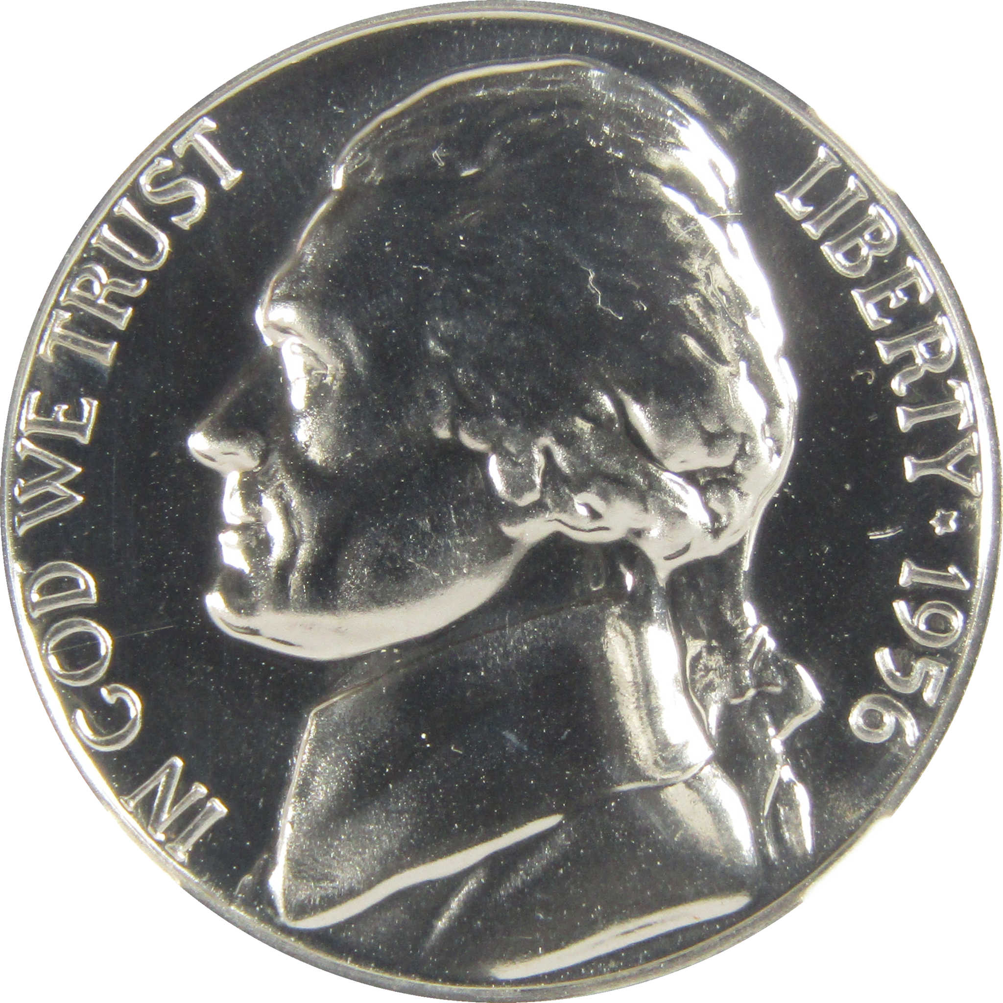1956 Jefferson Nickel PF 68 NGC Proof 5c Coin Collectible SKU:I27371