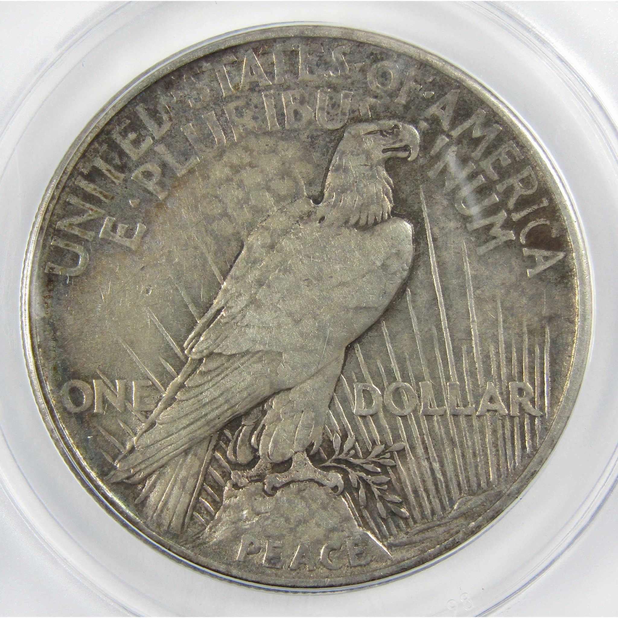 1921 High Relief Peace Silver Dollar EF 40 ANACS $1 Coin SKU:I25662