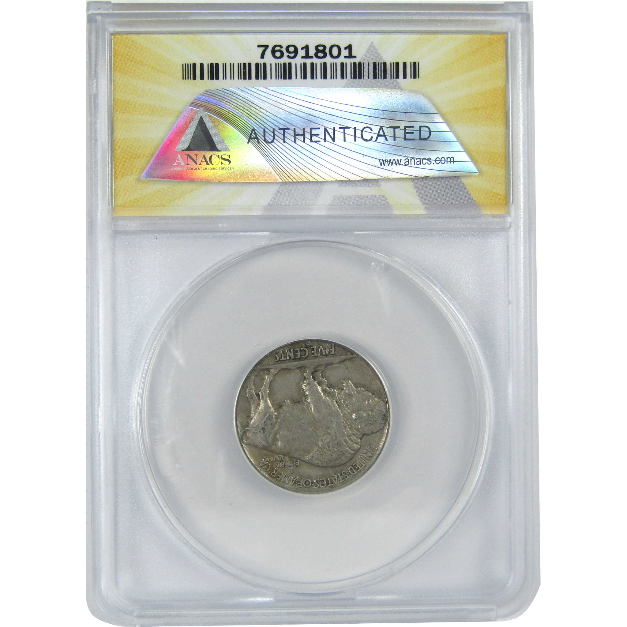 1931 S Indian Head Buffalo Nickel AU 50 Details ANACS 5c SKU:I16109