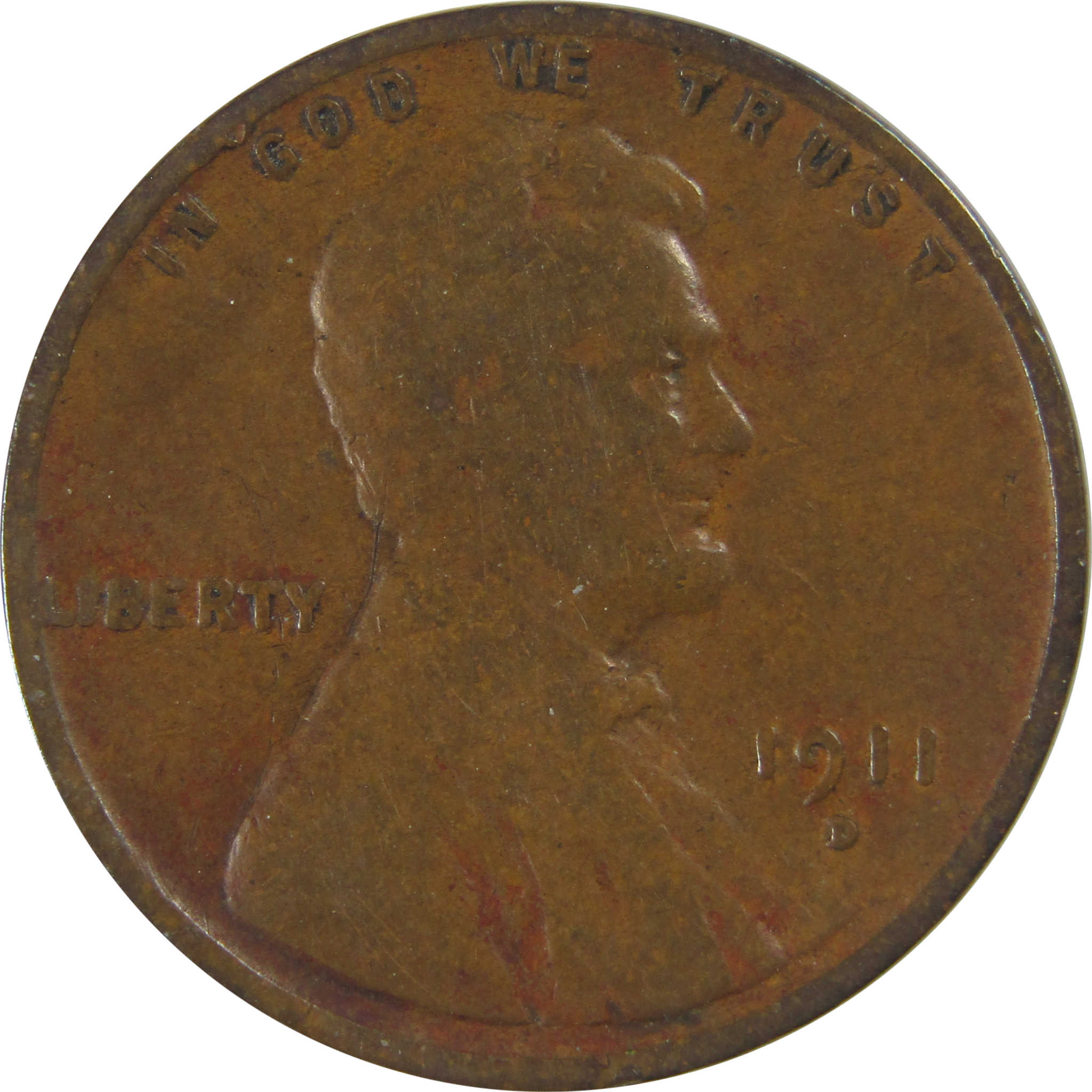 1911 D Lincoln Wheat Cent G Good Penny 1c Coin SKU:I23764