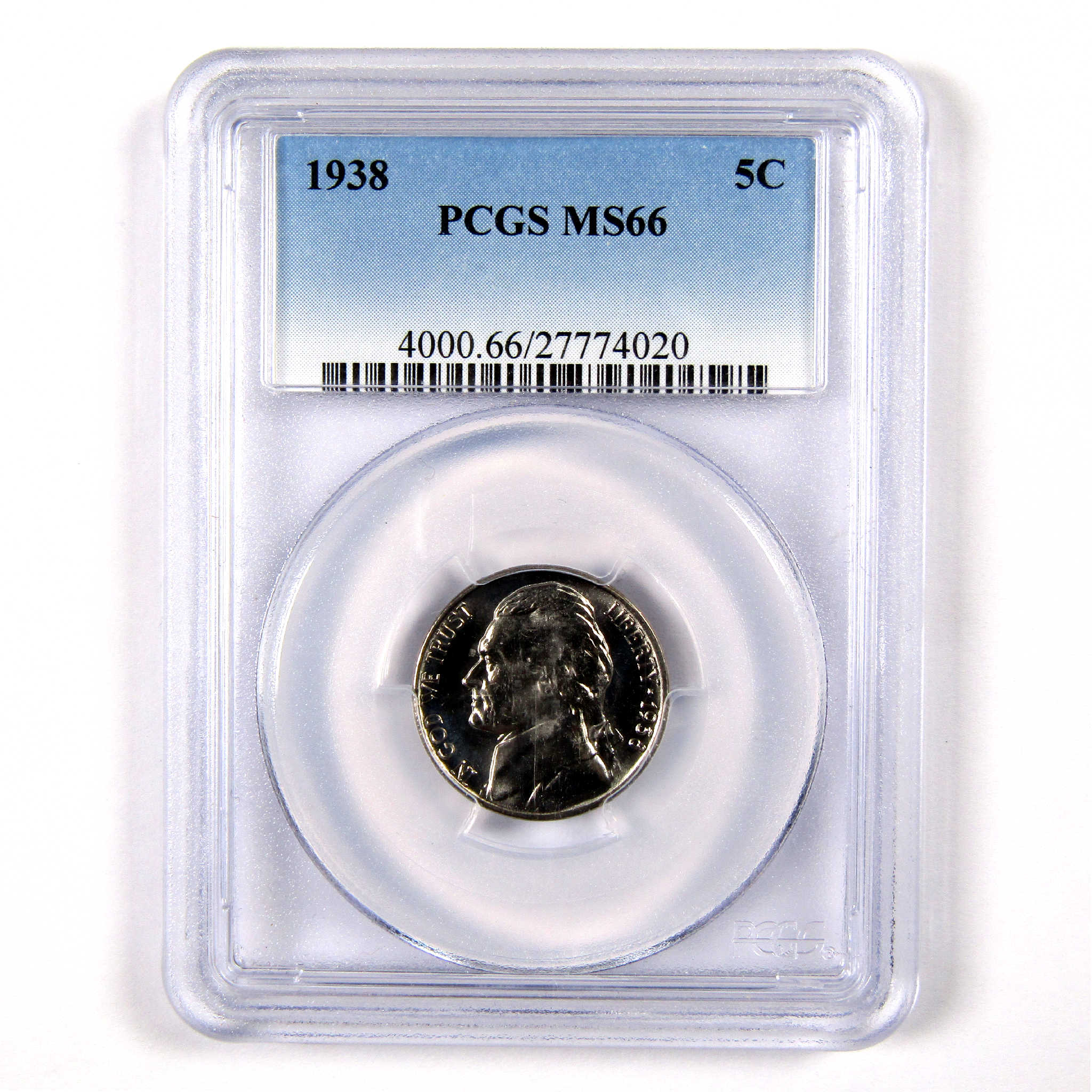 1938 Jefferson Nickel MS 66 PCGS 5c Uncirculated Coin SKU:CPC5156