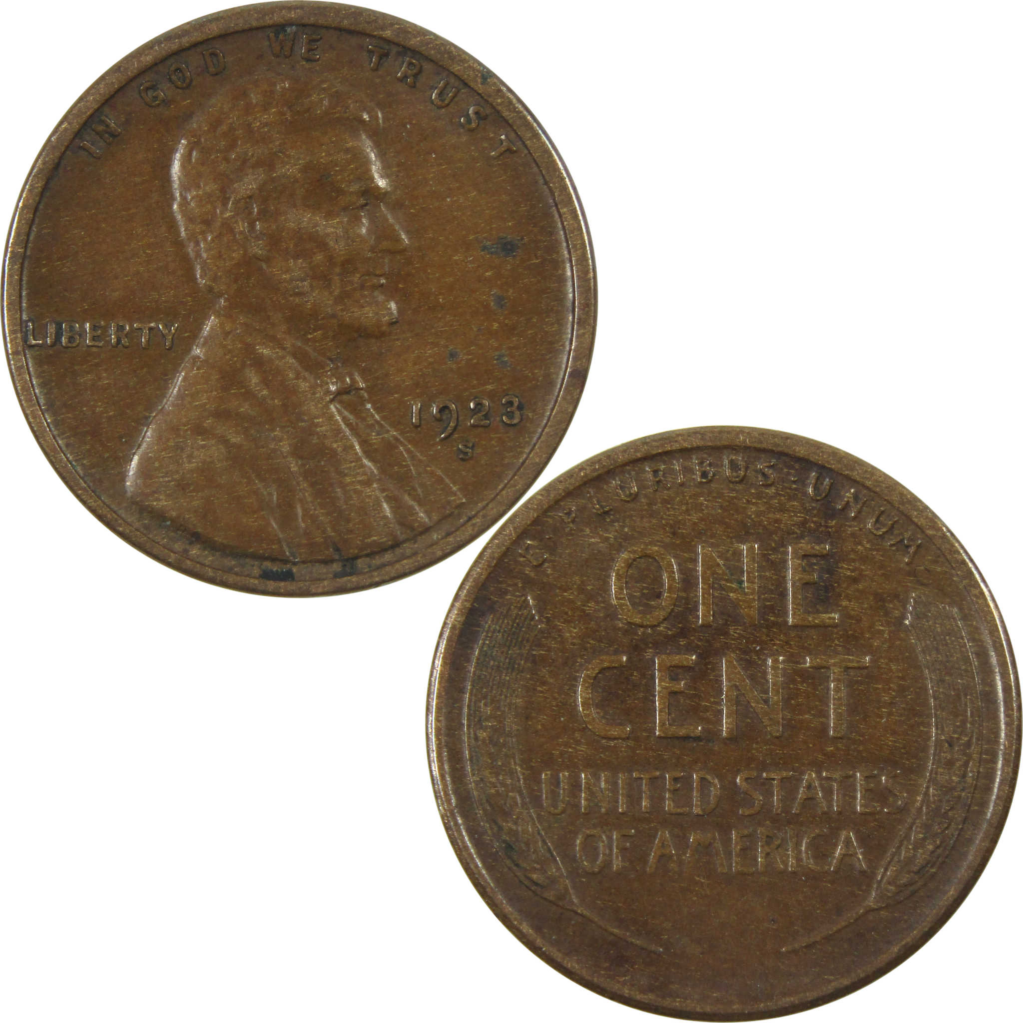 1923 S Lincoln Wheat Cent XF EF Extremely Fine 1c Coin SKU:I14831