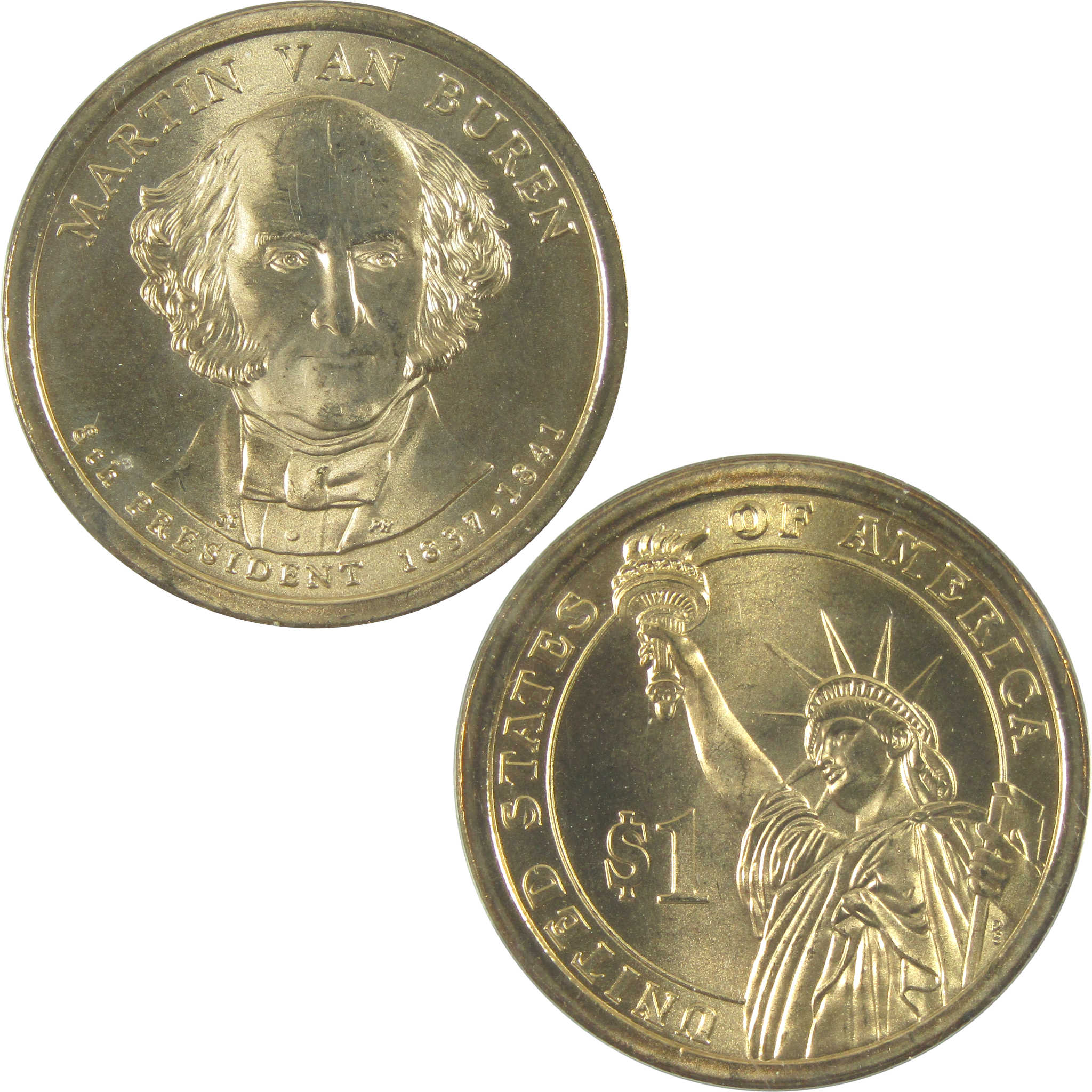 2008 Martin Van Buren First Spouse 2 Piece Set Unc SKU:CPC8971