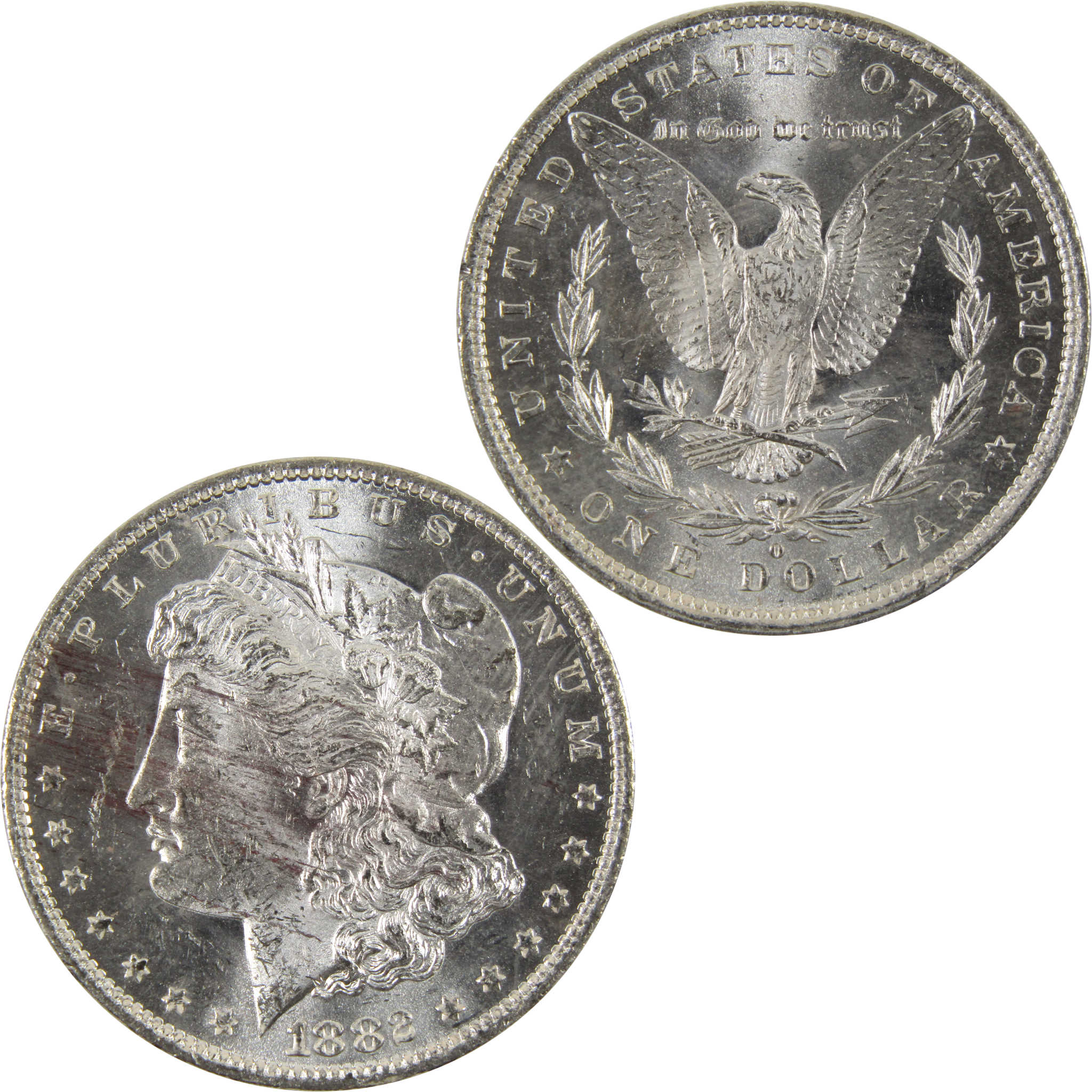 1882 O Morgan Dollar Unc Details 90% Silver $1 Bag Marks SKU:I8792 - Morgan coin - Morgan silver dollar - Morgan silver dollar for sale - Profile Coins &amp; Collectibles