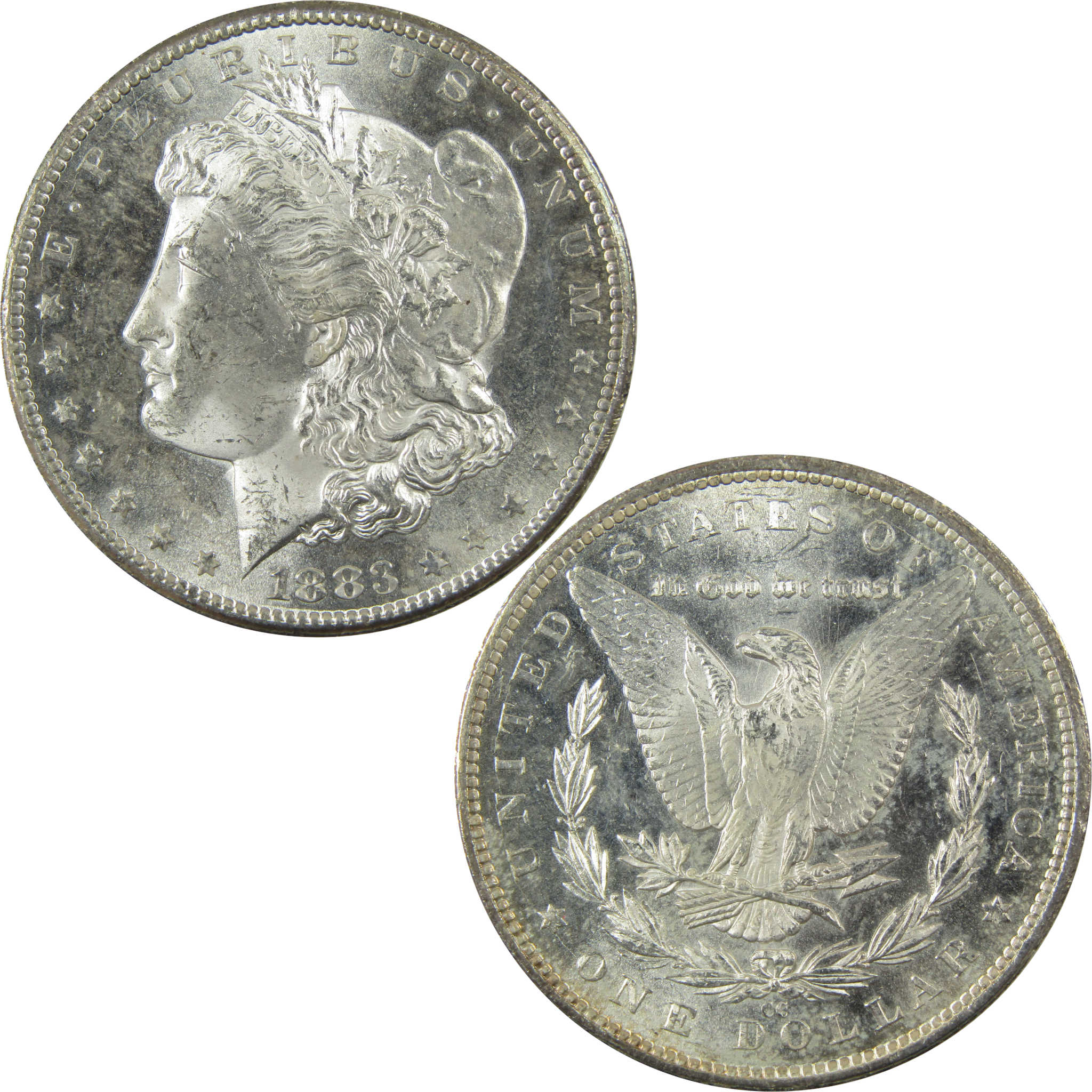 1883 CC Morgan Silver Dollar Uncirculated Mint State SKU:CP1406 - Morgan coin - Morgan silver dollar - Morgan silver dollar for sale - Profile Coins &amp; Collectibles