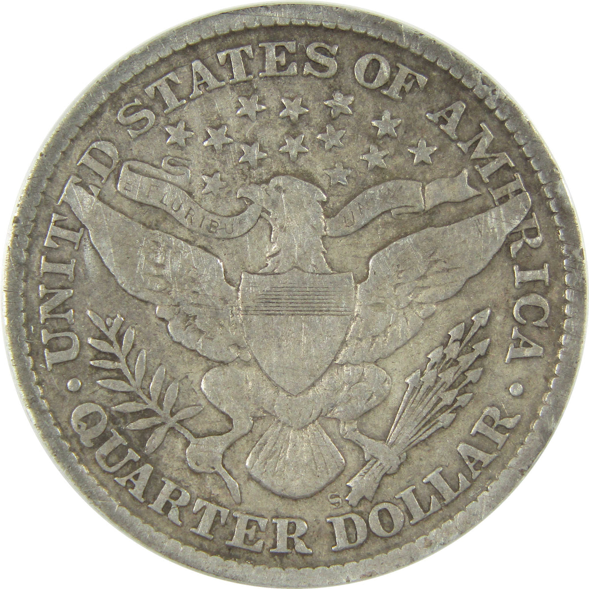 1895 S Barber Silver Quarter VG 8 Details ANACS 25c Coin SKU:I28550