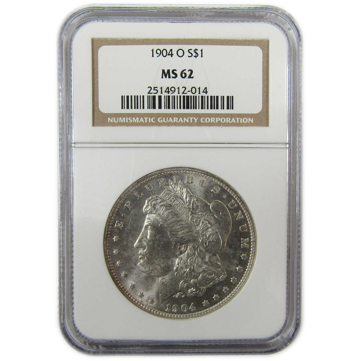 1904 O Morgan Silver Dollar MS 62 NGC Uncirculated $1 Coin SKU:CP1666