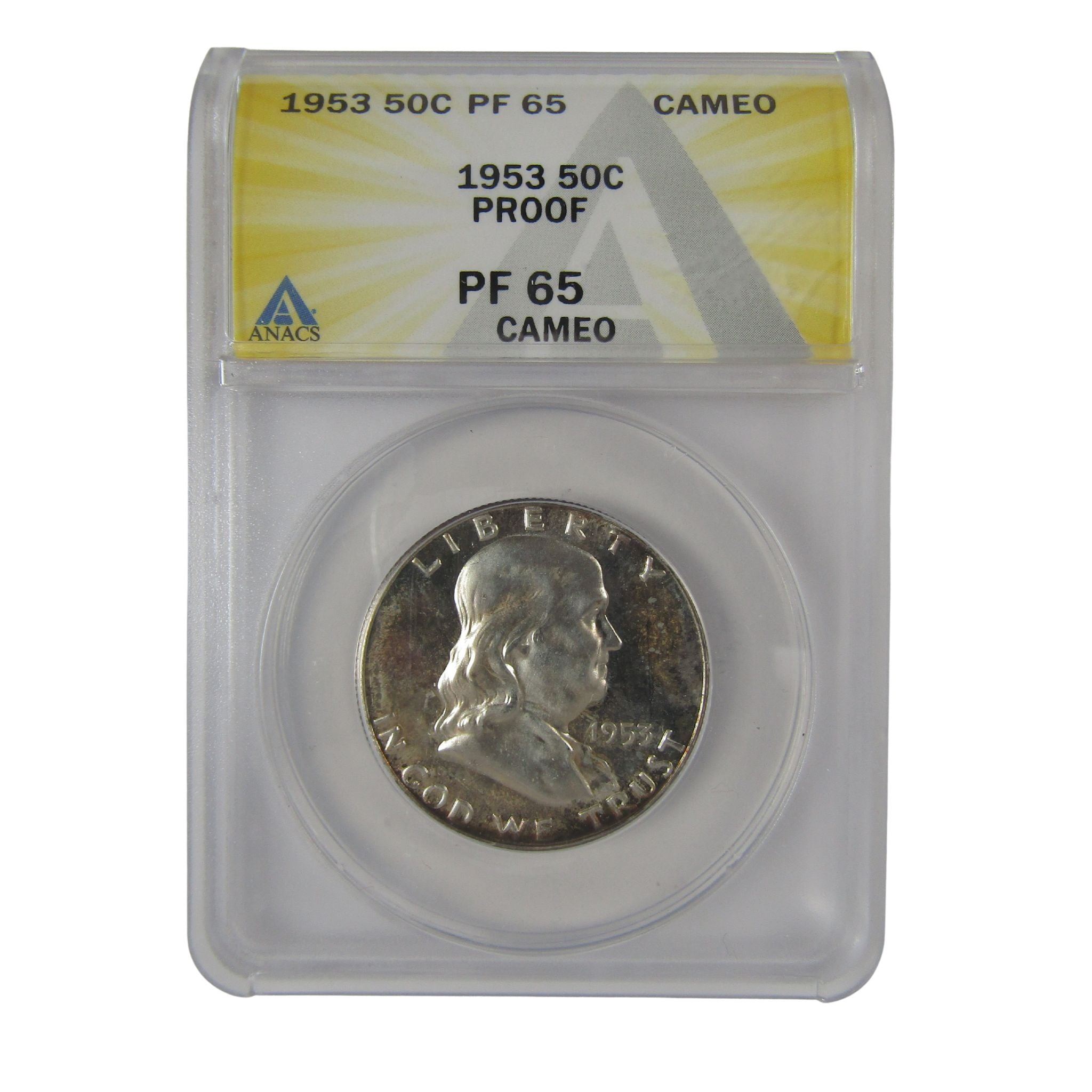 1953 Franklin Half Dollar PF 65 CAM ANACS Silver Proof SKU:I23042