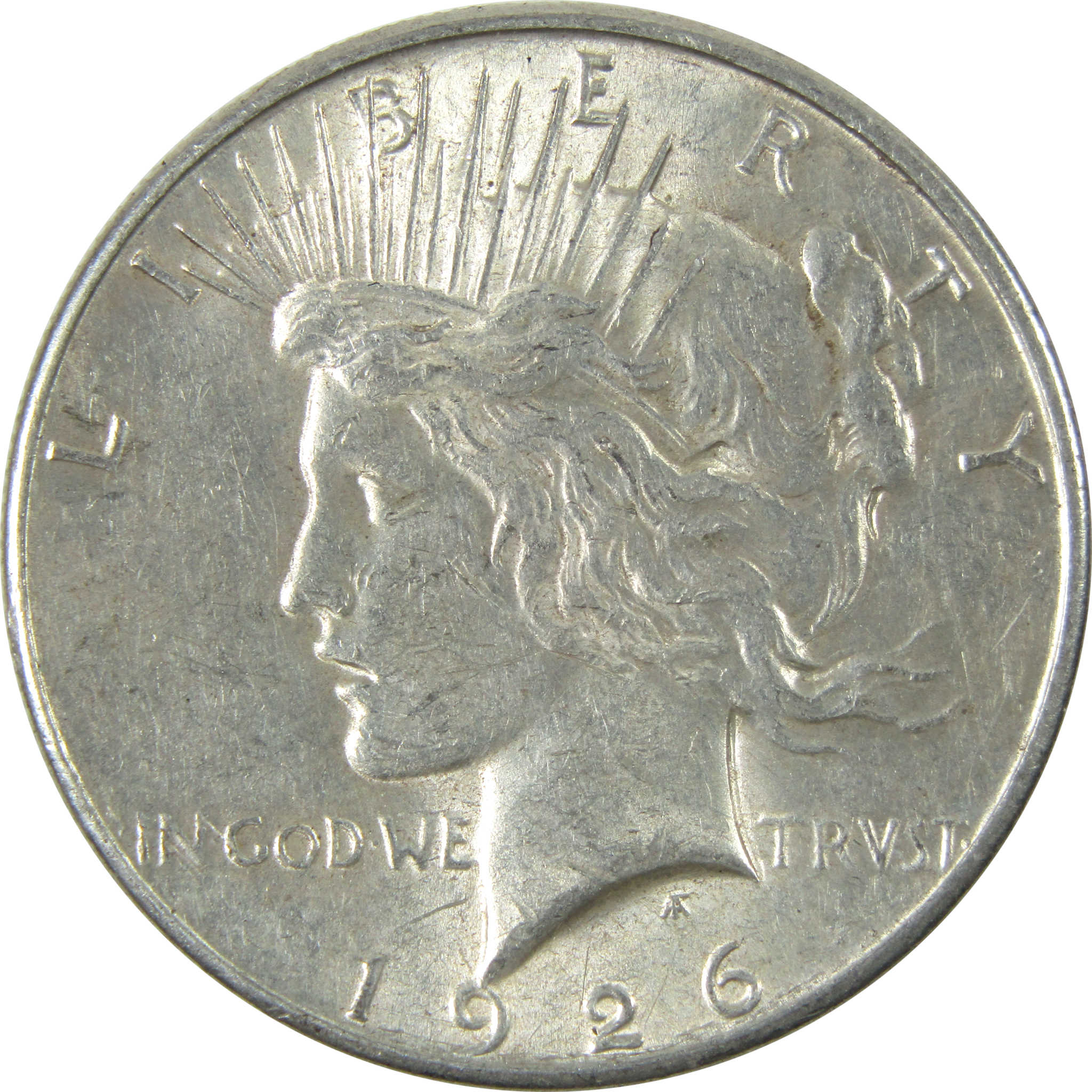 1926 S Peace Dollar AU About Uncirculated Silver $1 Coin SKU:I14577