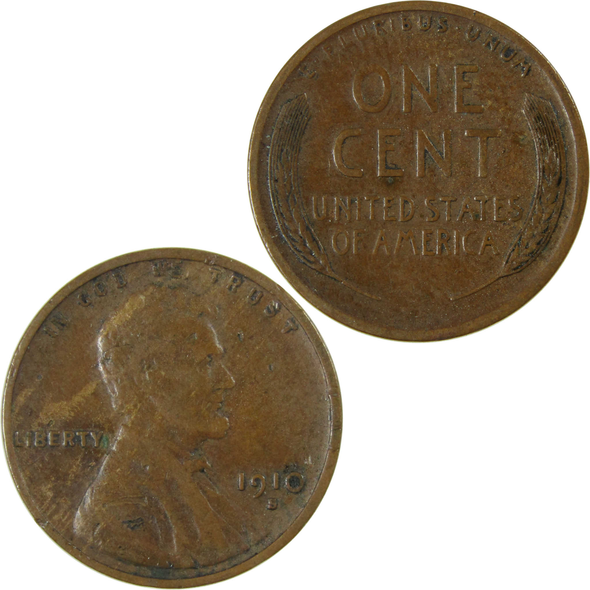 1910 S Lincoln Wheat Cent VF Very Fine Details Penny SKU:I26342