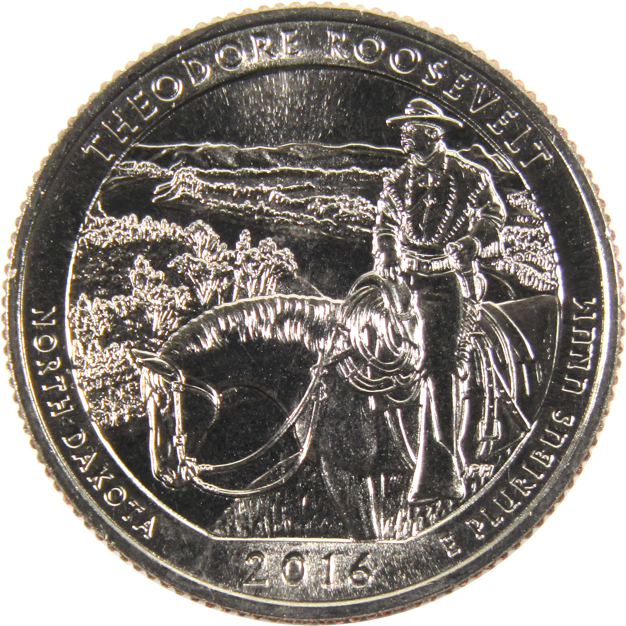 2016 S Theodore Roosevelt National Park Quarter BU Uncirculated Clad