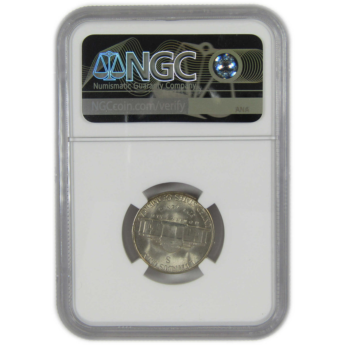 1945 S Jefferson Wartime Silver Nickel MS 66 NGC 5c Coin SKU:I28835