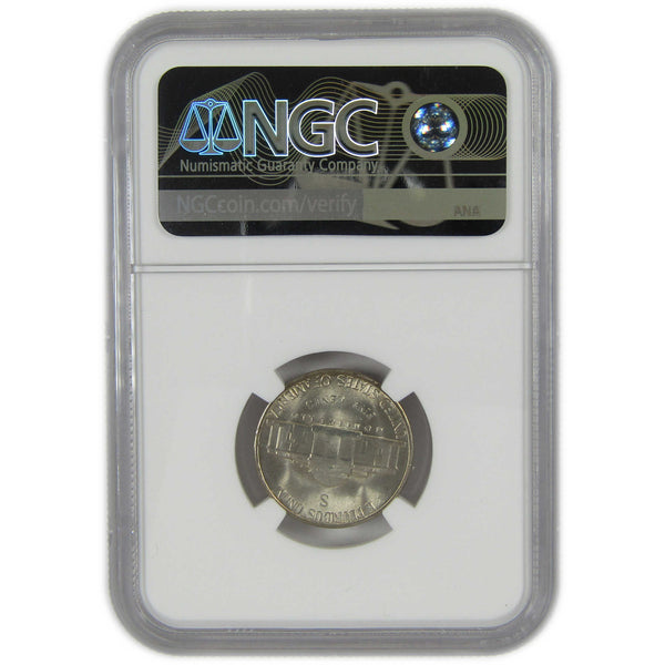 1945 S Jefferson Wartime Silver Nickel MS 66 NGC 5c Coin SKU:I28835