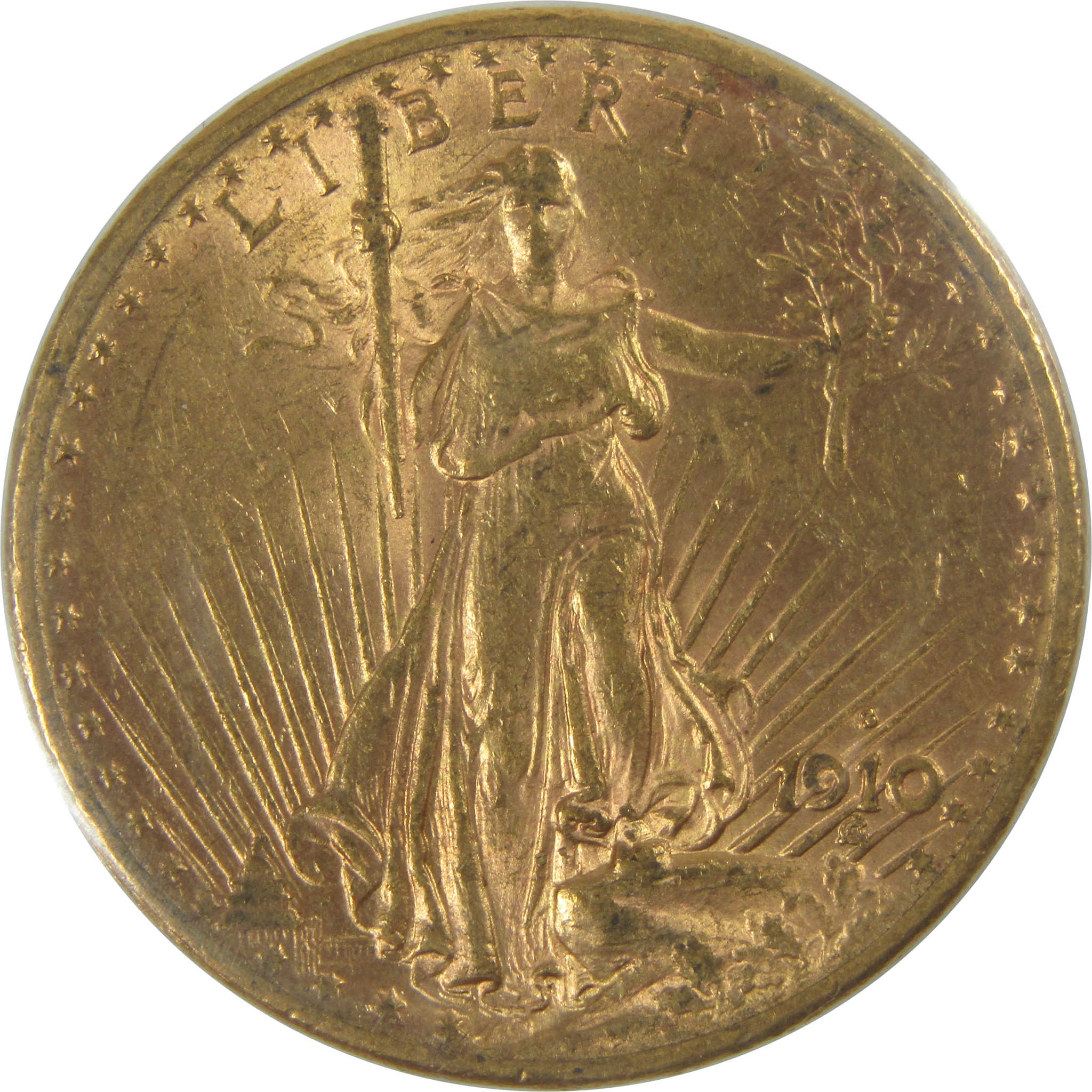 1910 S Saint-Gaudens Double Eagle AU About Uncirculated Gold $20 Coin