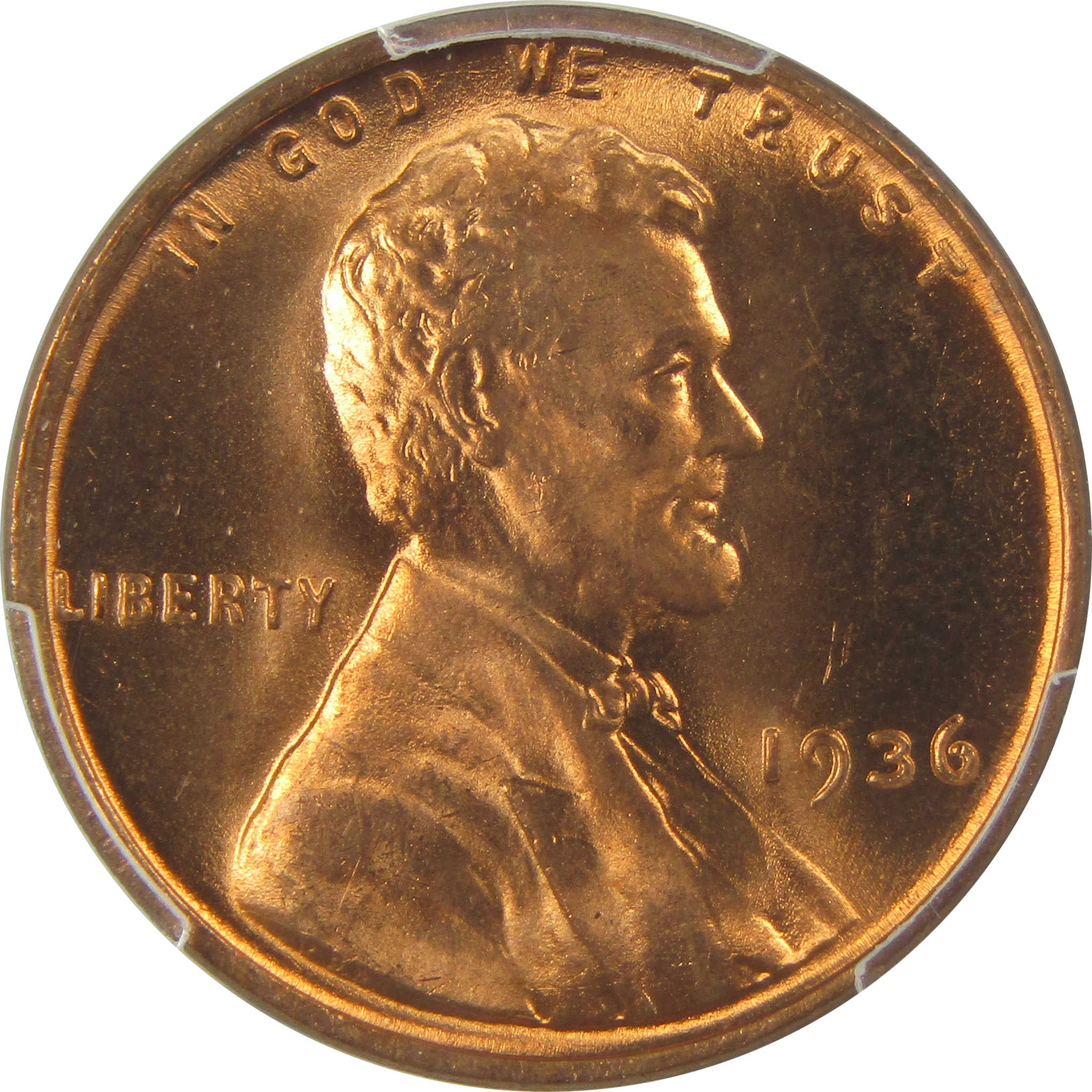 1936 Lincoln Wheat Cent MS 67 RD PCGS Penny Uncirculated SKU:I22391