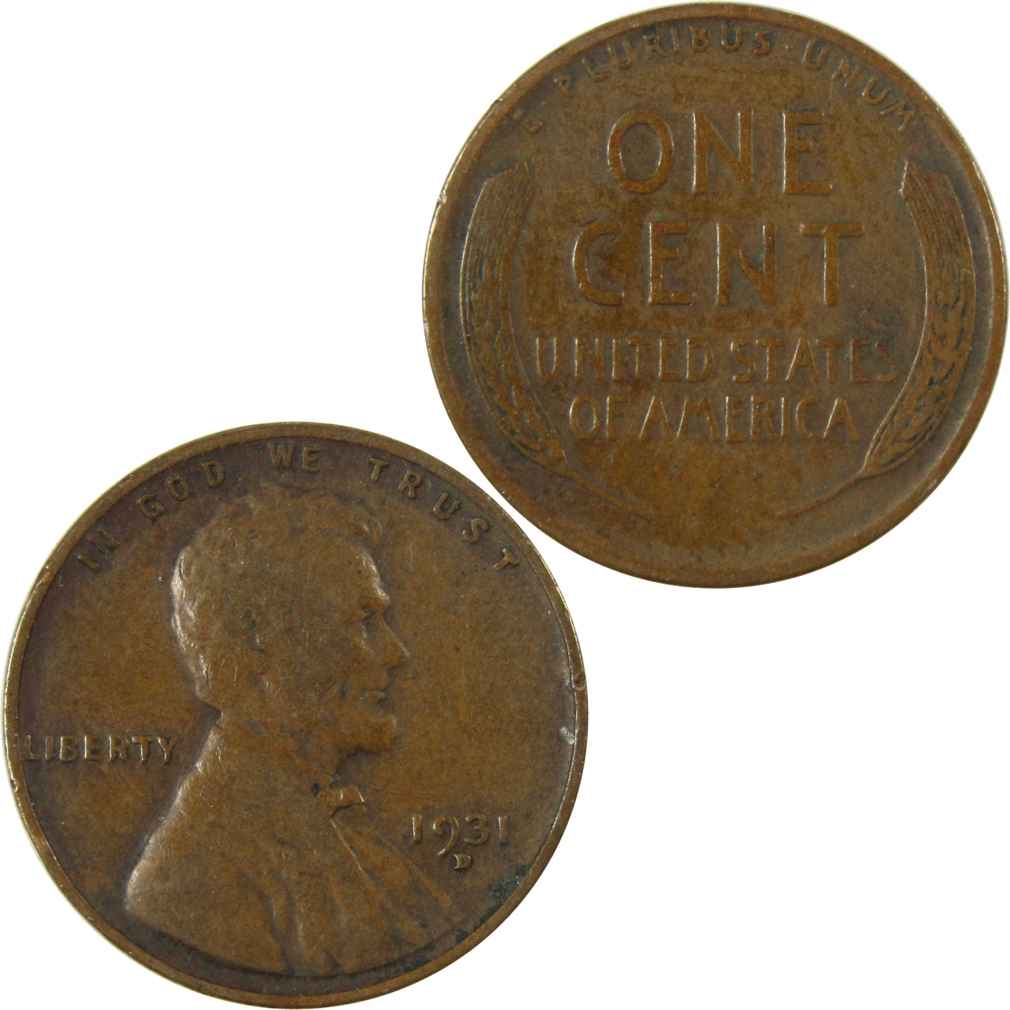 1931 D Lincoln Wheat Cent XF EF Extremely Fine Penny SKU:I27133