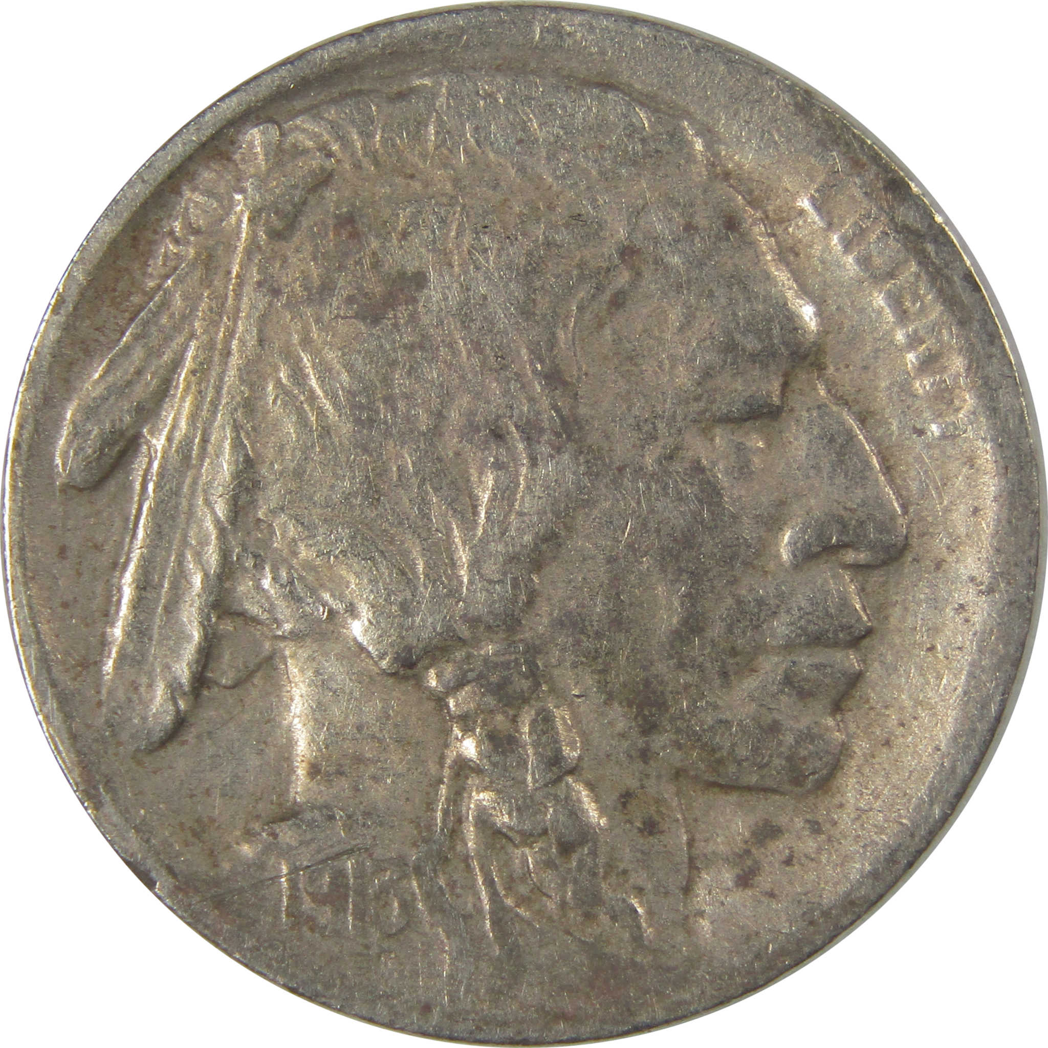 1913 S Type 1 Indian Head Buffalo Nickel F Fine Details SKU:I22906