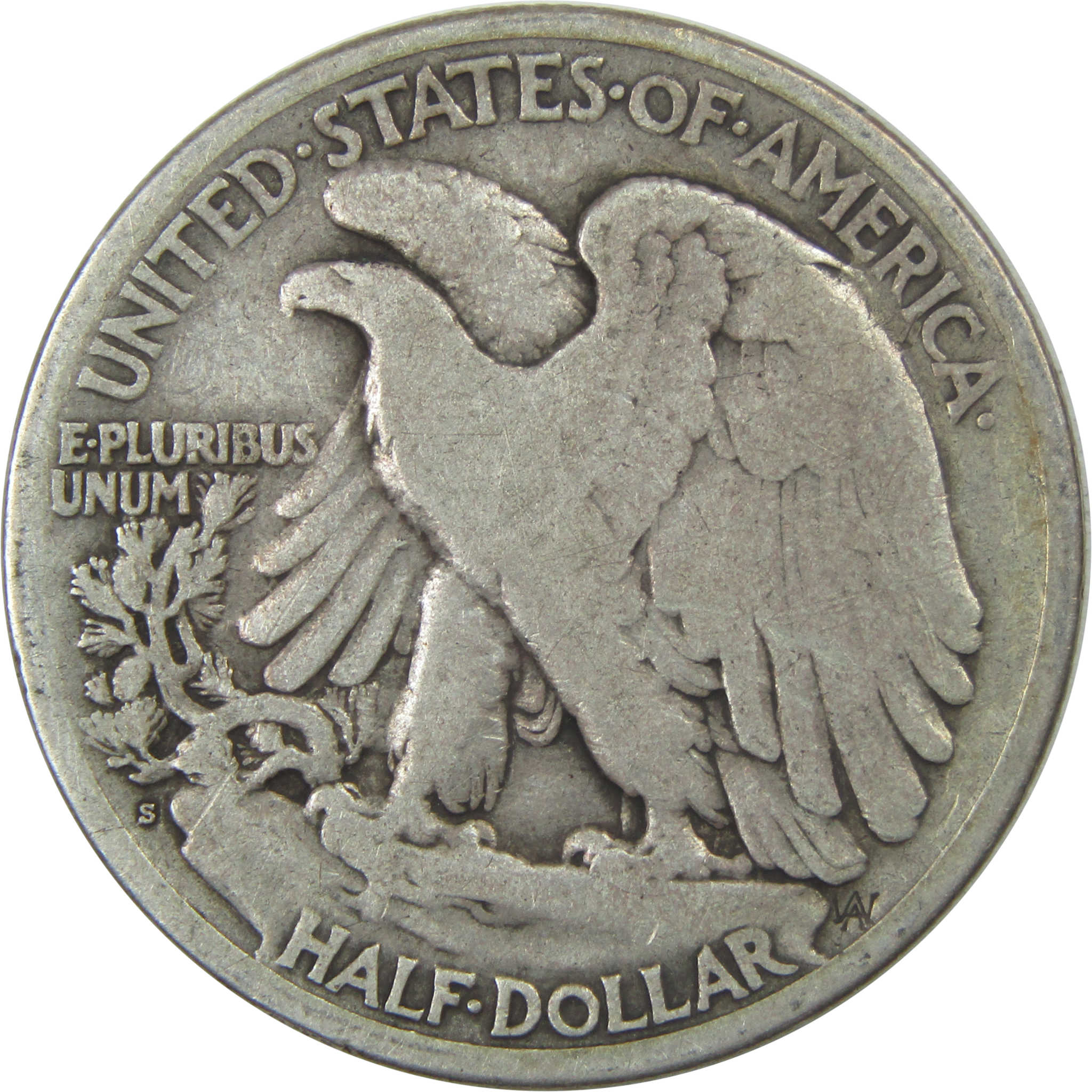 1919 S Liberty Walking Half Dollar VG Very Good Silver 50c SKU:I15258