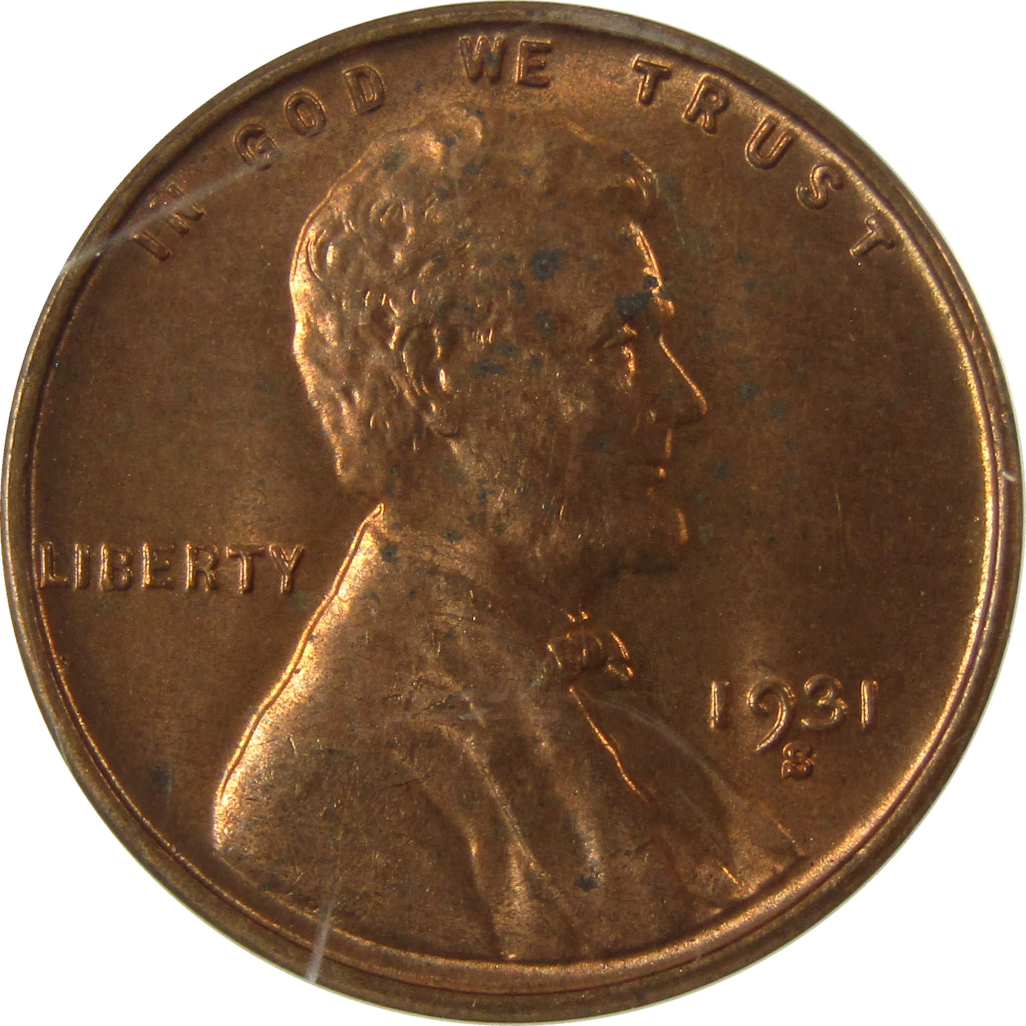 1931 S Lincoln Wheat Cent MS 62 RB ANACS Uncirculated Penny SKU:I28442
