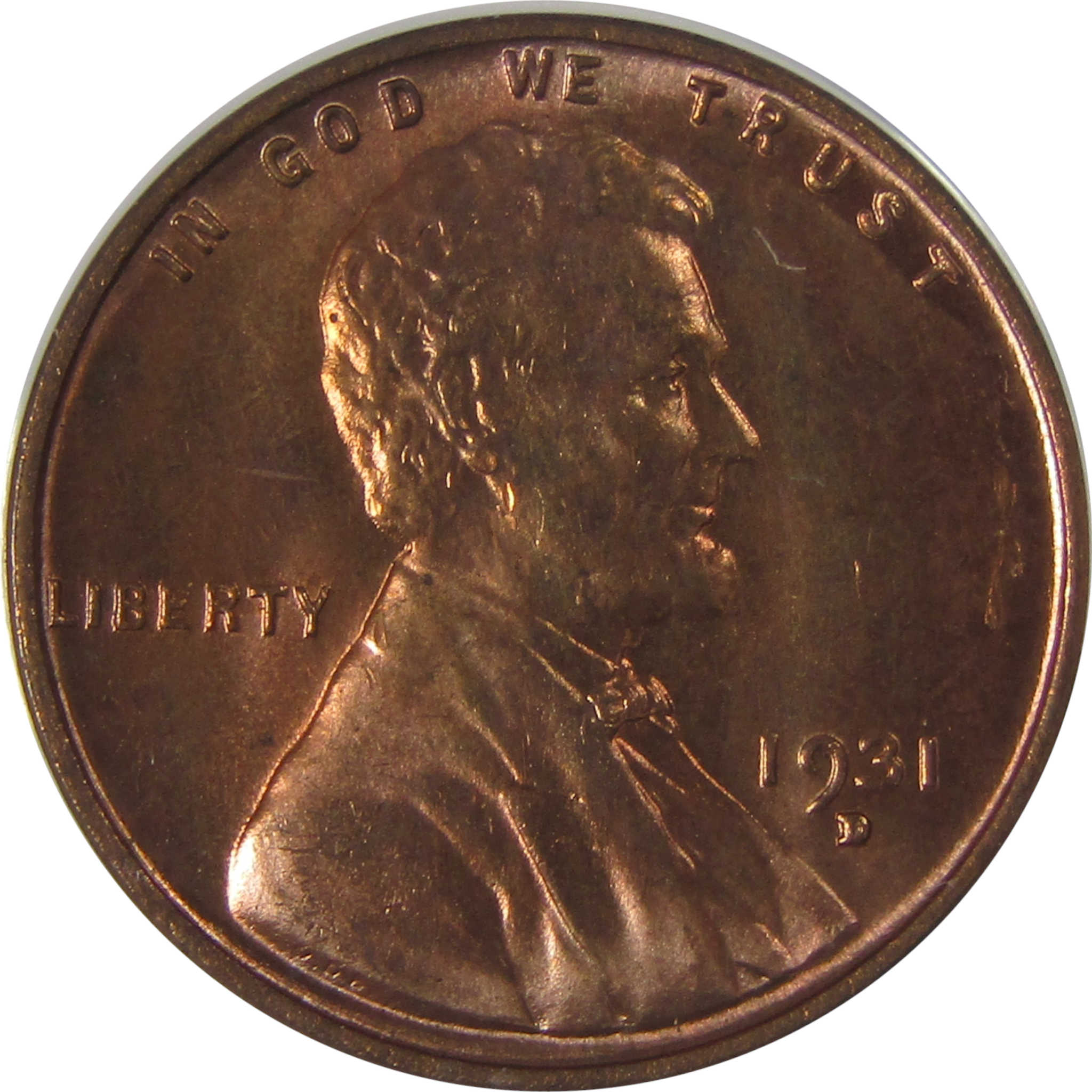 1931 D Lincoln Wheat Cent MS 64 RD ANACS Penny Uncirculated SKU:I23634