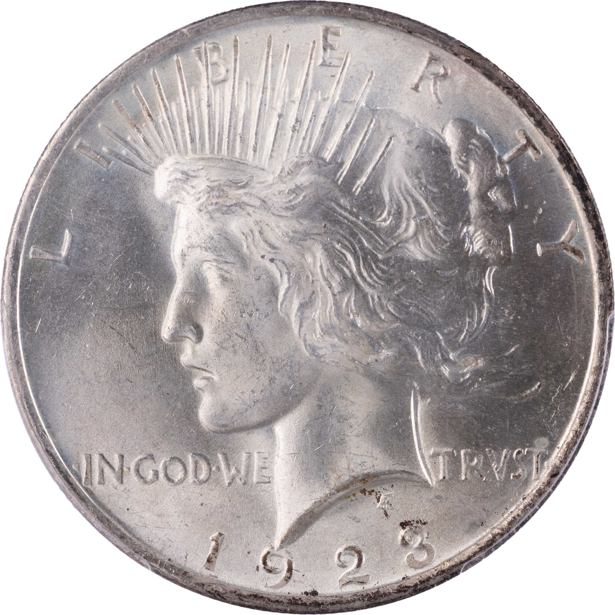 1923 Peace Dollar MS 63 PCGS Silver $1 Uncirculated Coin SKU:CPC12851
