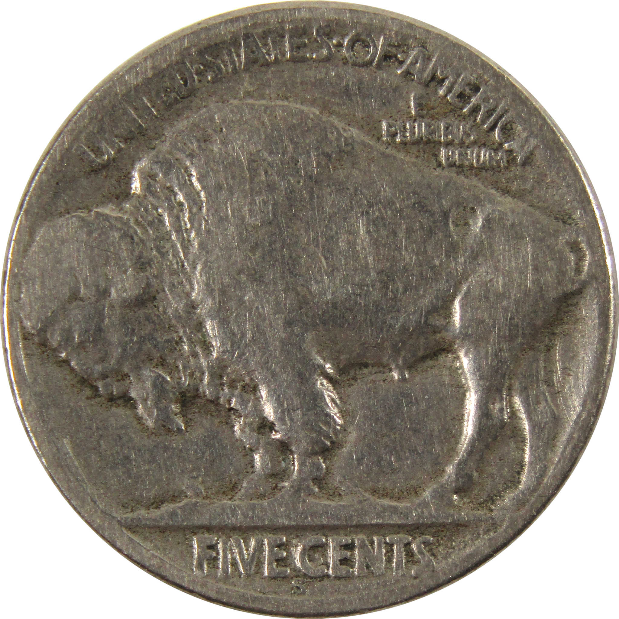 1923 S Indian Head Buffalo Nickel F Fine 5c Coin SKU:I9995
