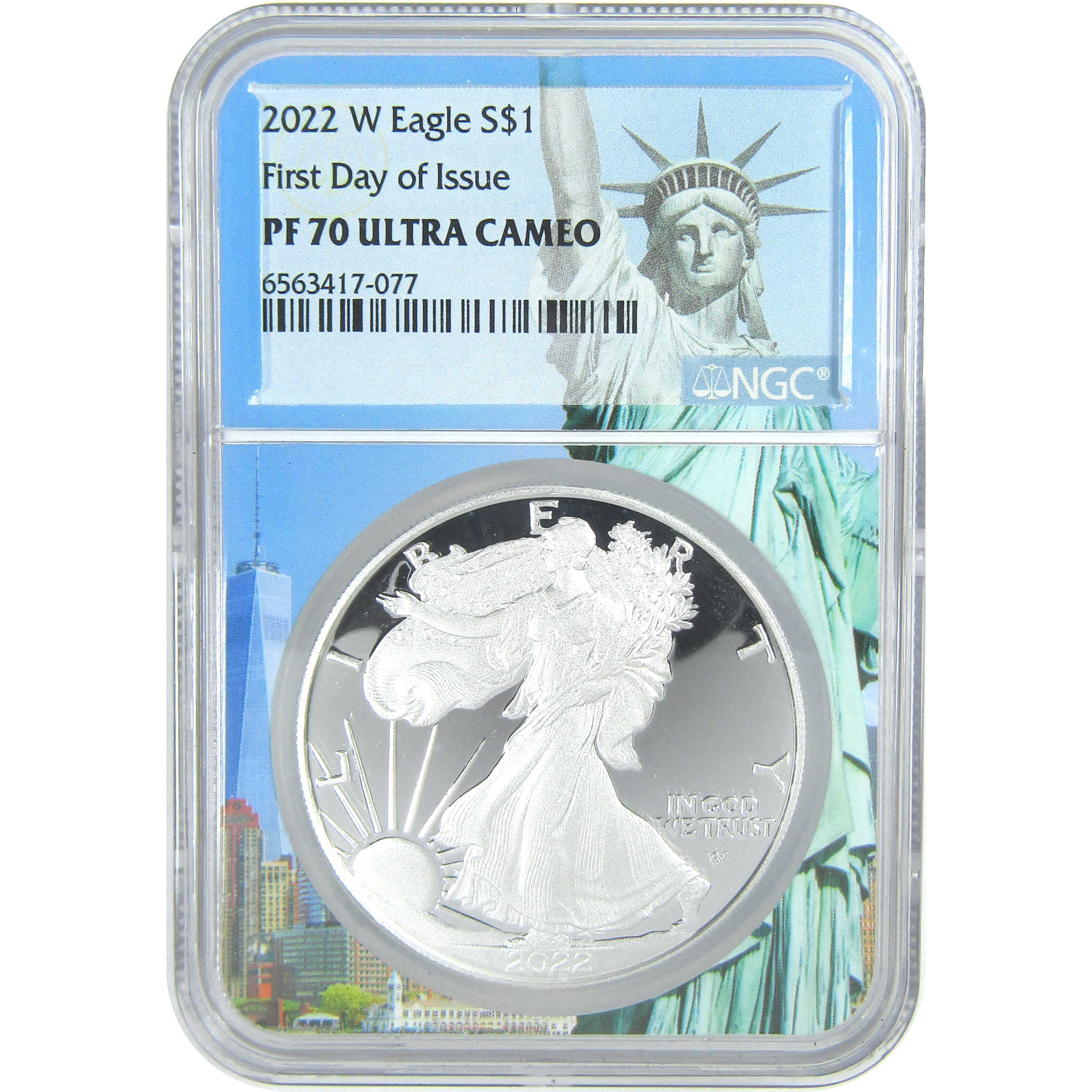 2022 W American Silver Eagle PF 70 UCAM NGC First Day SKU:CPC9445