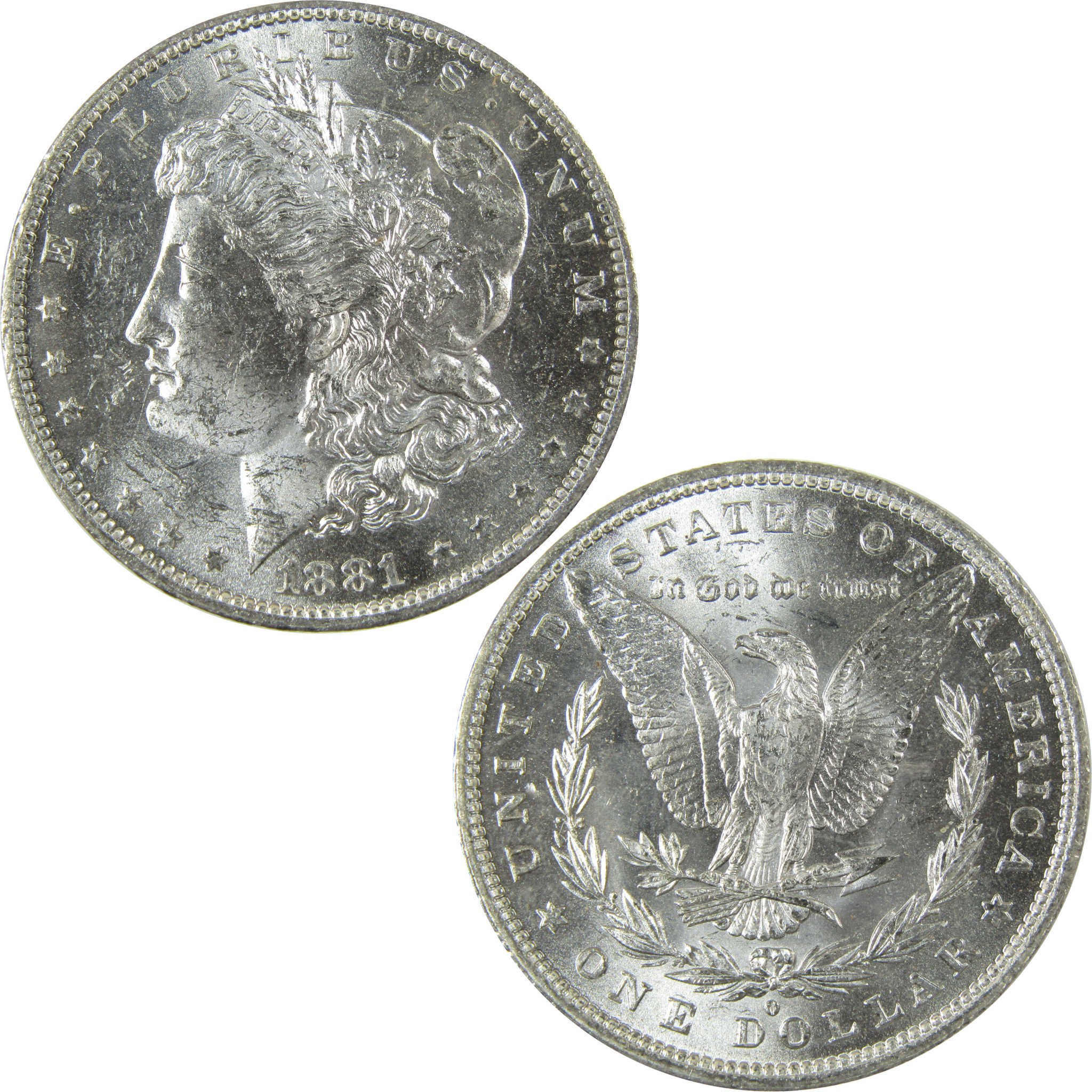1881 O Morgan Silver Dollar Uncirculated Mint State $1 Coin SKU:I27762