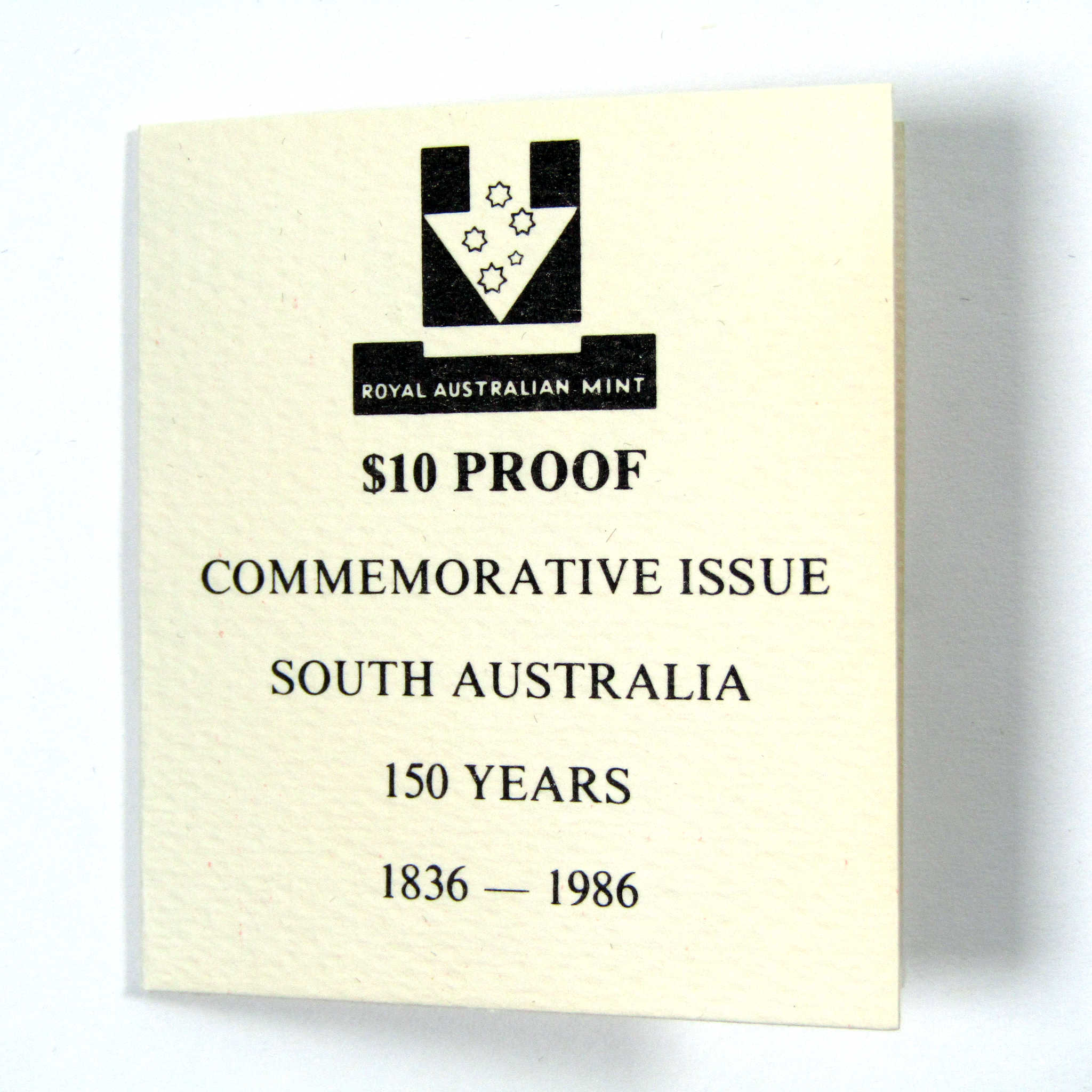 1986 Australian South Australia Commemorative OGP COA SKU:CPC4407