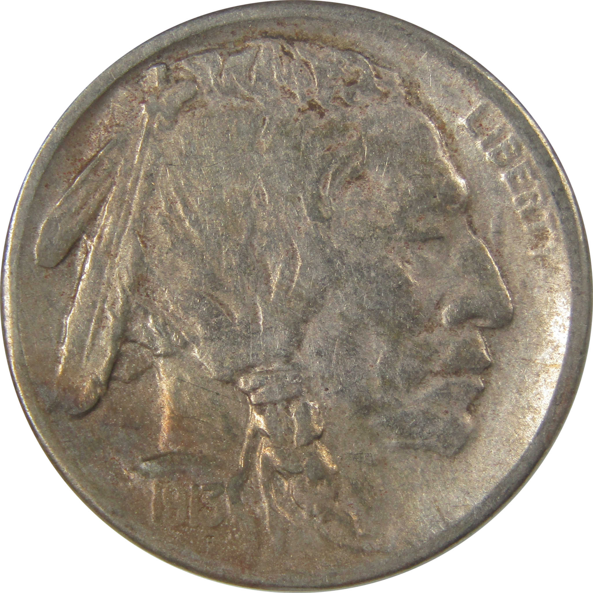 1913 S Type 1 Indian Head Buffalo Nickel F Fine Details SKU:I22907