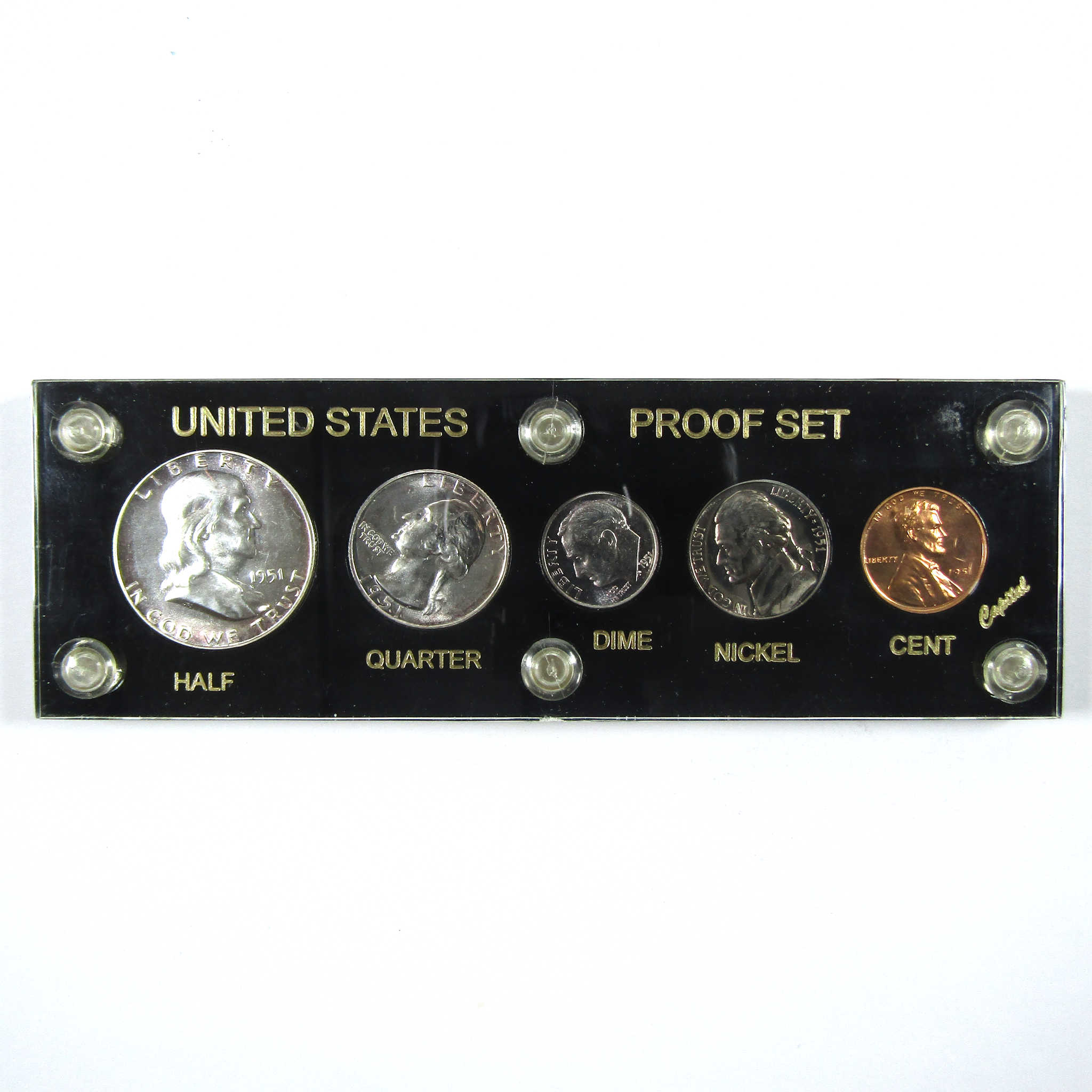 1951 Proof Set 5 Piece Choice Proof with Capital Holder SKU:I14896