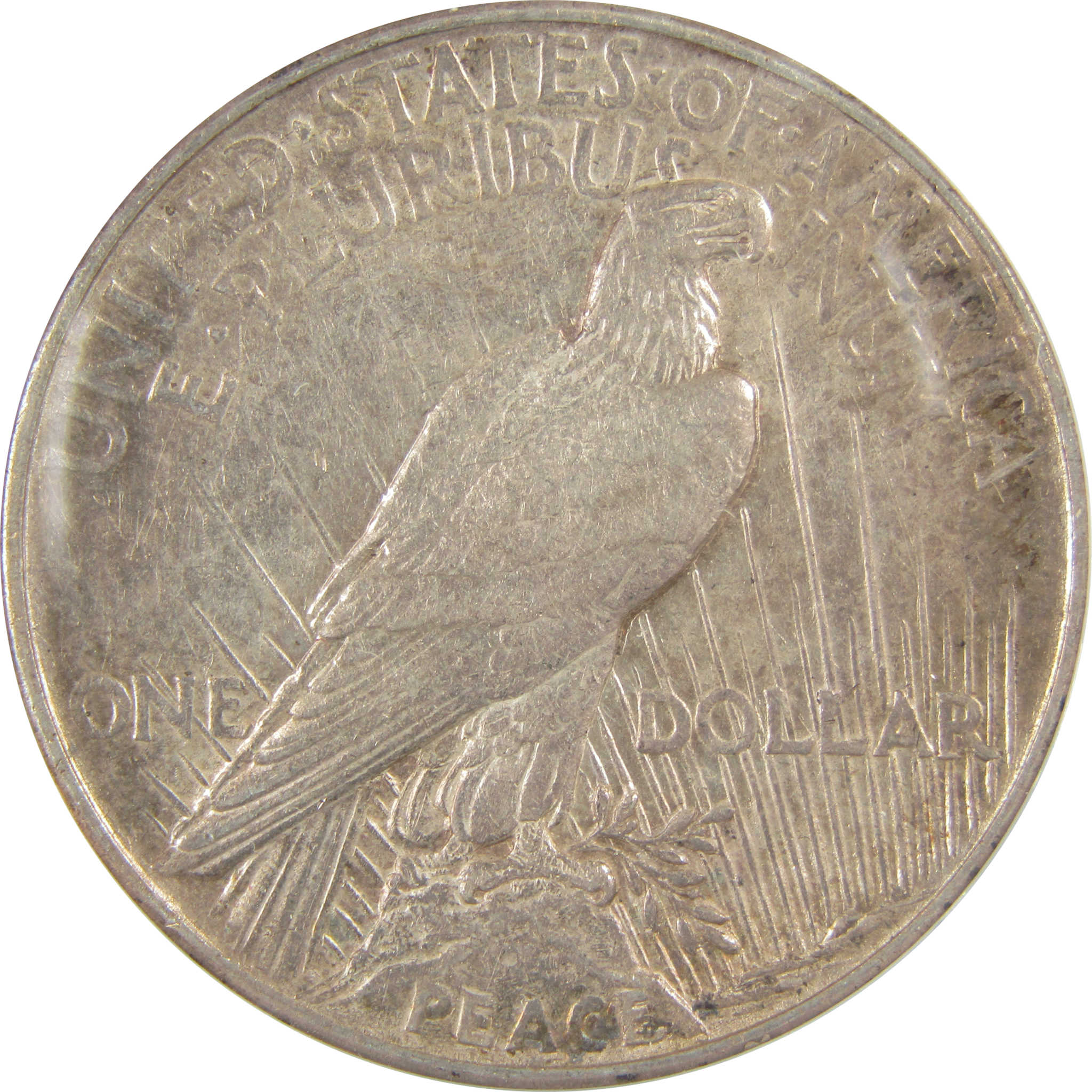 1921 High Relief Peace Dollar AU 53 Details ANACS Silver SKU:I21389