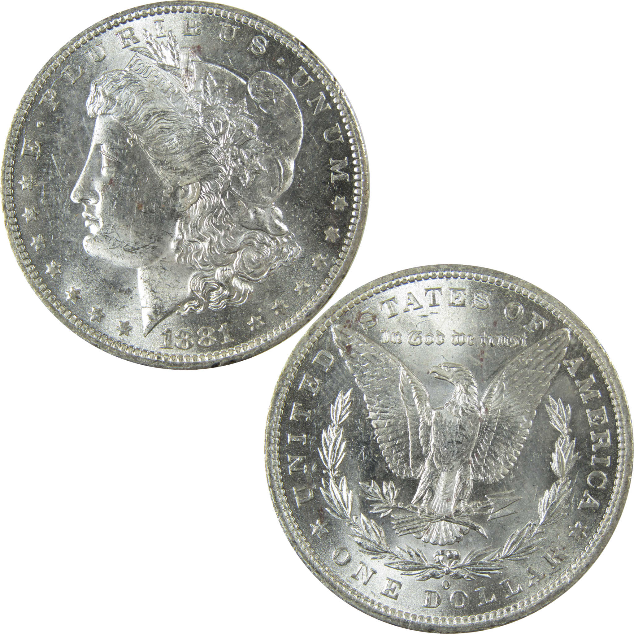 1881 O Morgan Silver Dollar Uncirculated Mint State $1 Coin SKU:I27683