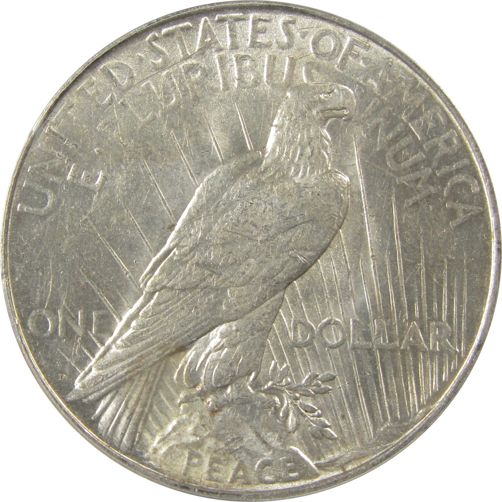 1923 D Peace Dollar AU 58 ANACS Silver $1 Coin SKU:I22190