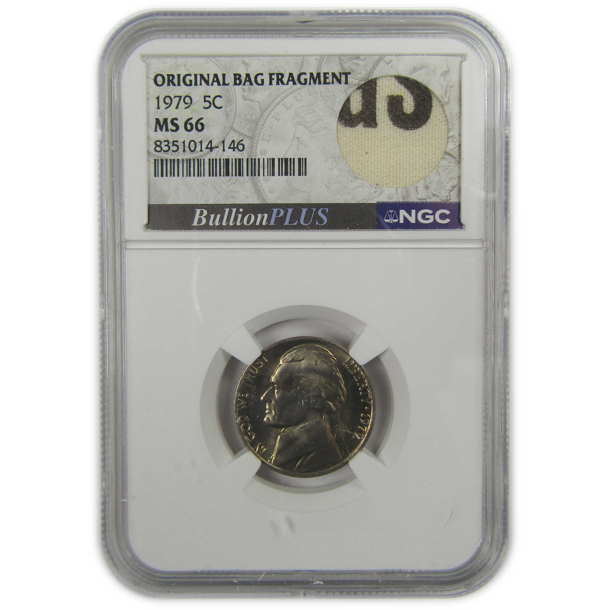 1979 Jefferson Nickel MS 66 NGC Original Bag Fragment SKU:I20340
