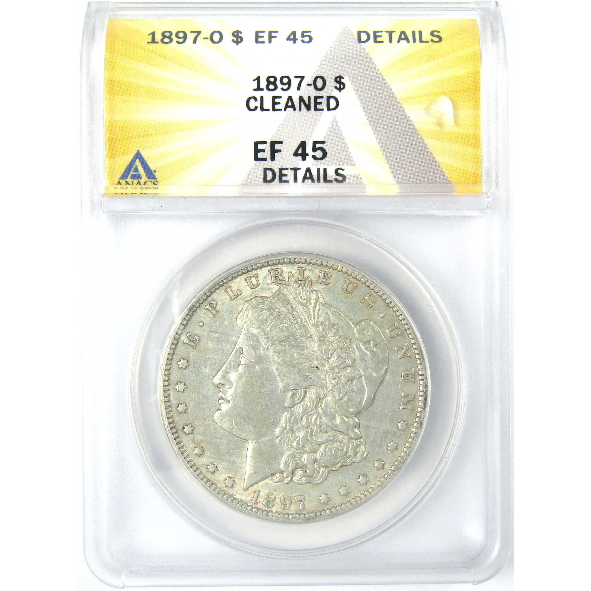 1897 O Morgan Dollar EF 45 Details ANACS Silver $1 Coin SKU:I16224 - Morgan coin - Morgan silver dollar - Morgan silver dollar for sale - Profile Coins &amp; Collectibles