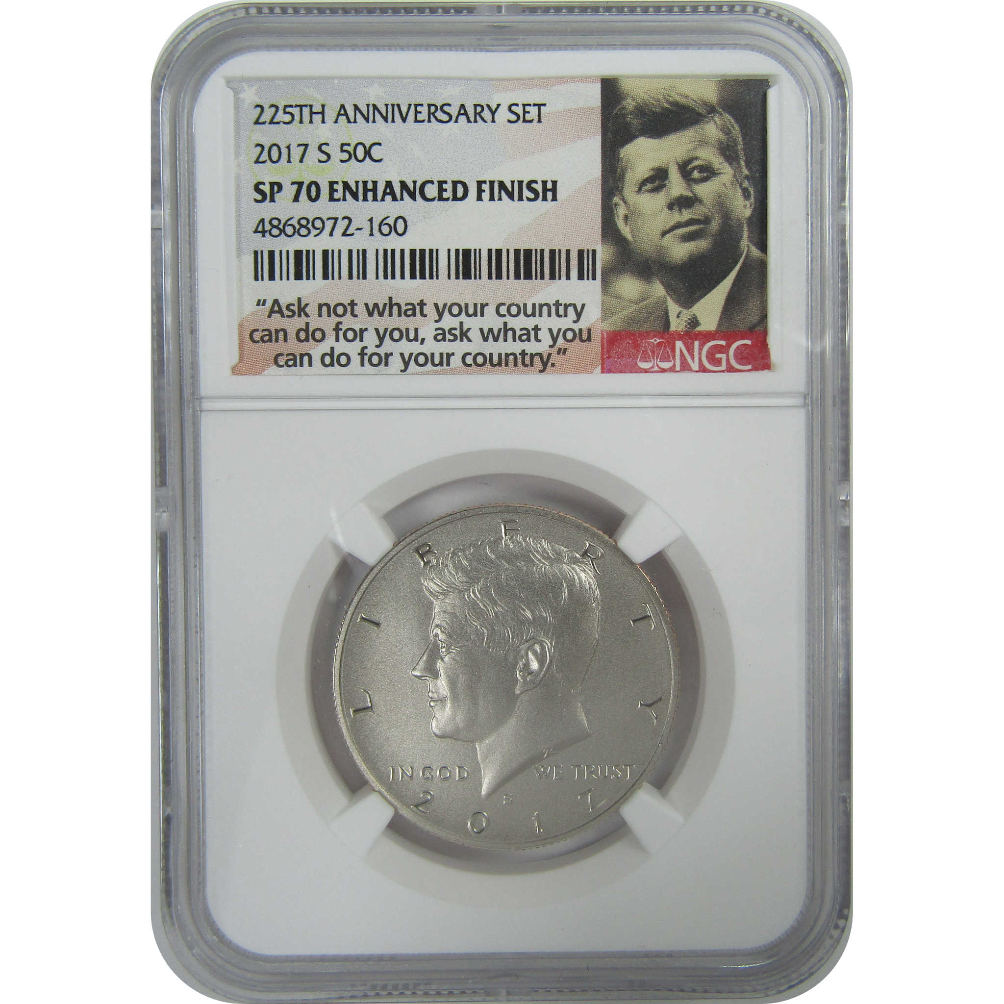 2017 S Kennedy Half Dollar SP 70 NGC Enhanced Uncirculated SKU:CPC9336