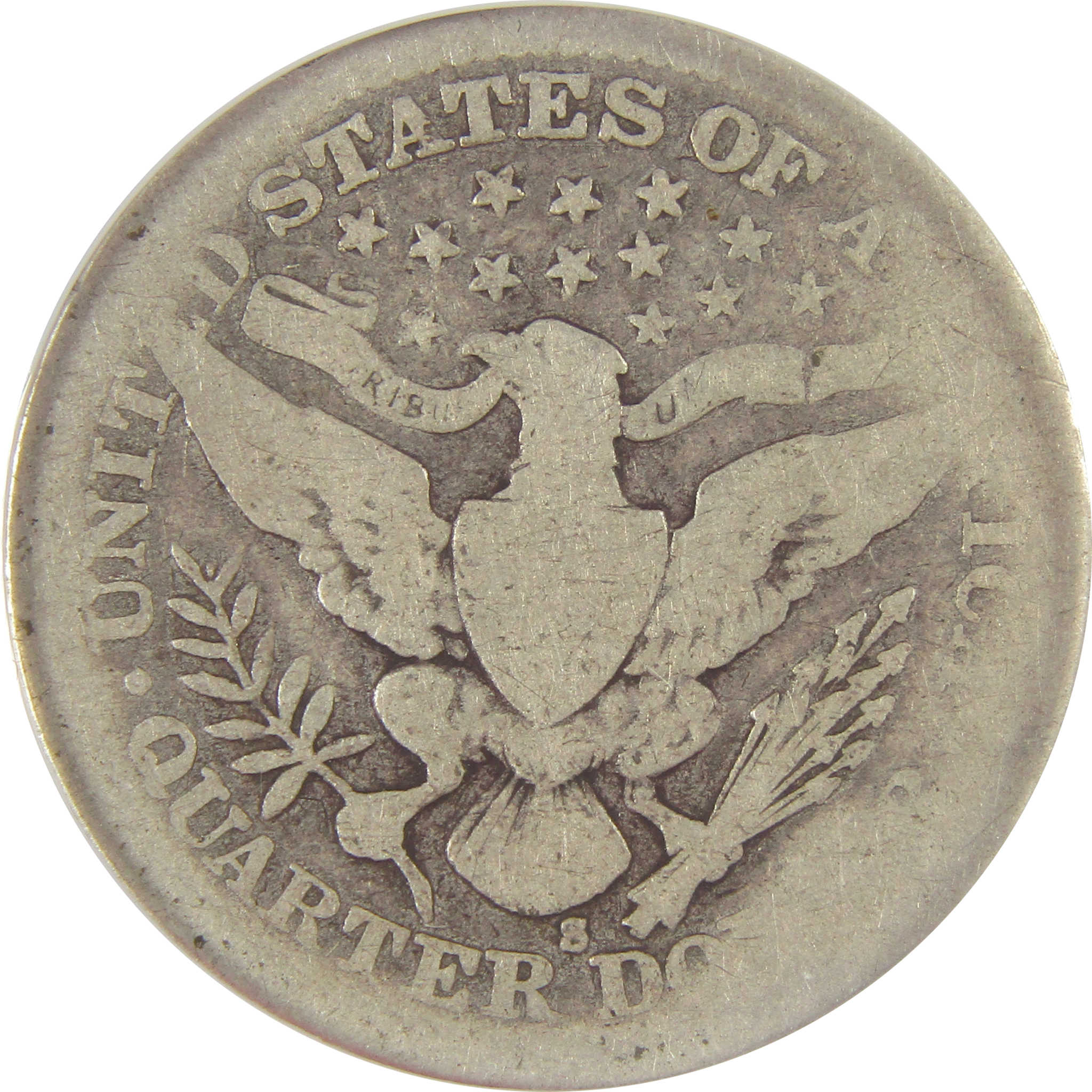 1915 S Barber Quarter AG 3 ANACS Silver 25c Coin SKU:I20224