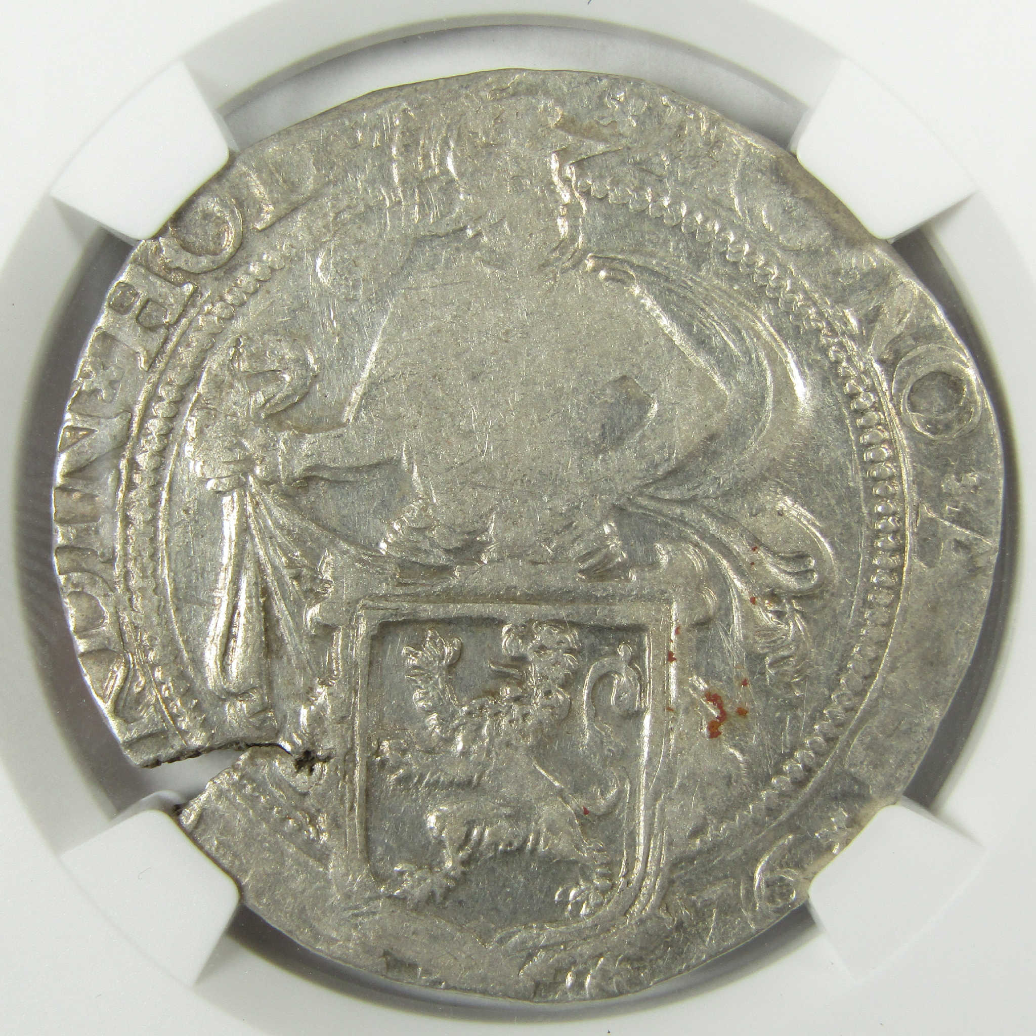 1576 Netherlands Lion Daalder Holland DAV-8838 AU 53 NGC SKU:CPC0577