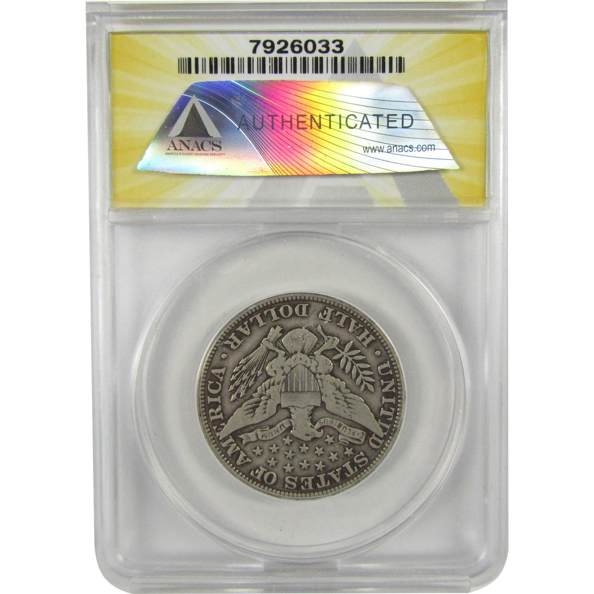 1915 Barber Silver Half Dollar F 12 Details ANACS 50c Coin SKU:I28578