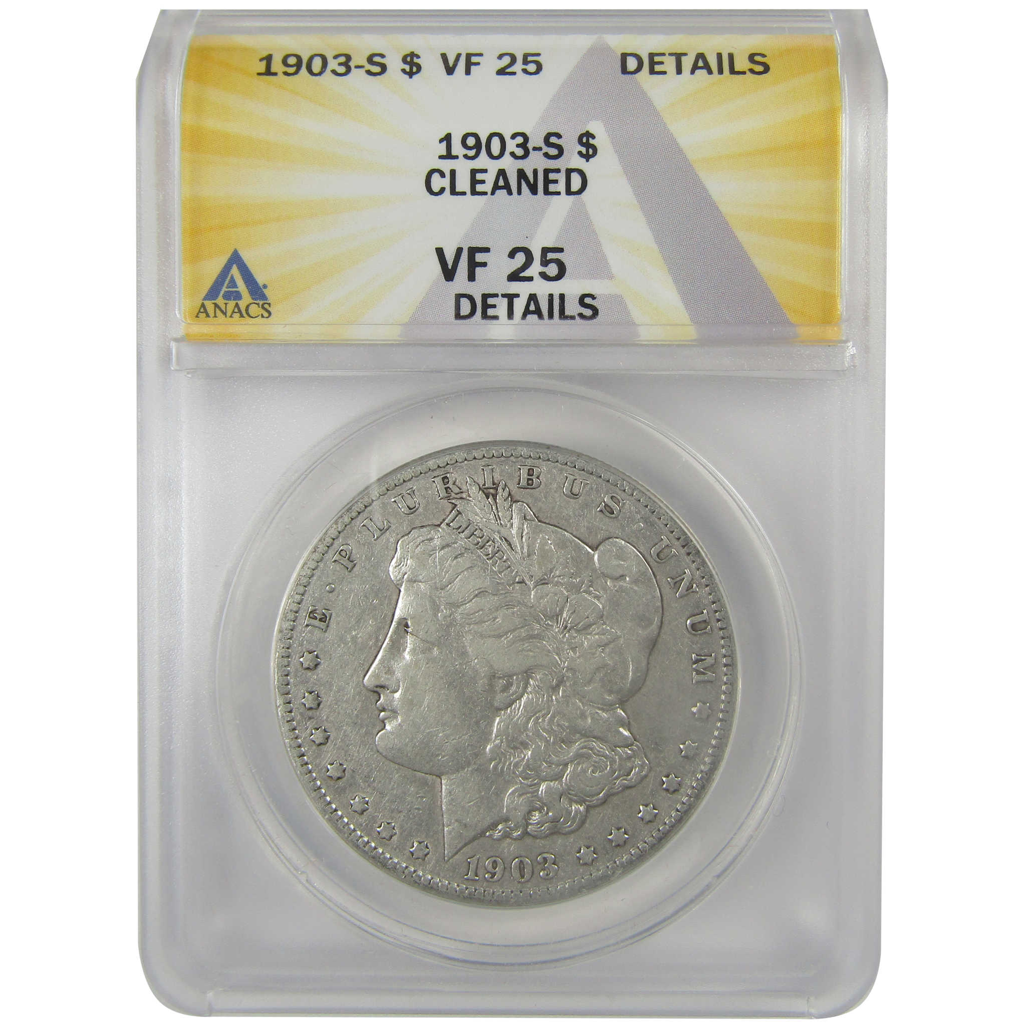 1903 S Morgan Dollar VF 25 Details ANACS Silver $1 Coin SKU:I21725 - Morgan coin - Morgan silver dollar - Morgan silver dollar for sale - Profile Coins &amp; Collectibles