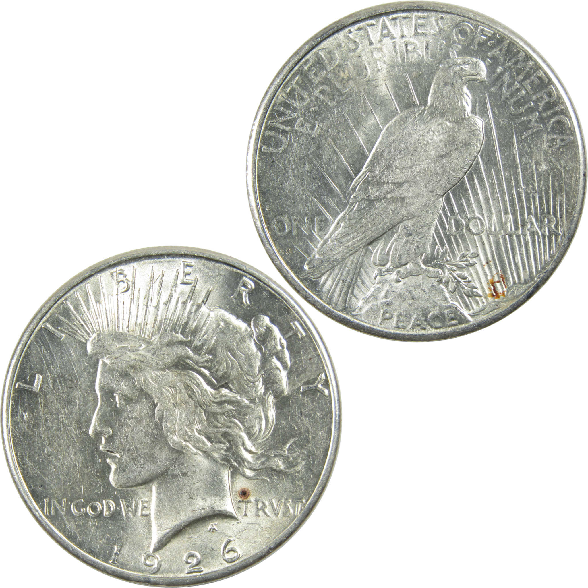 1926 S Peace Dollar AU About Uncirculated Silver $1 Coin SKU:I12836