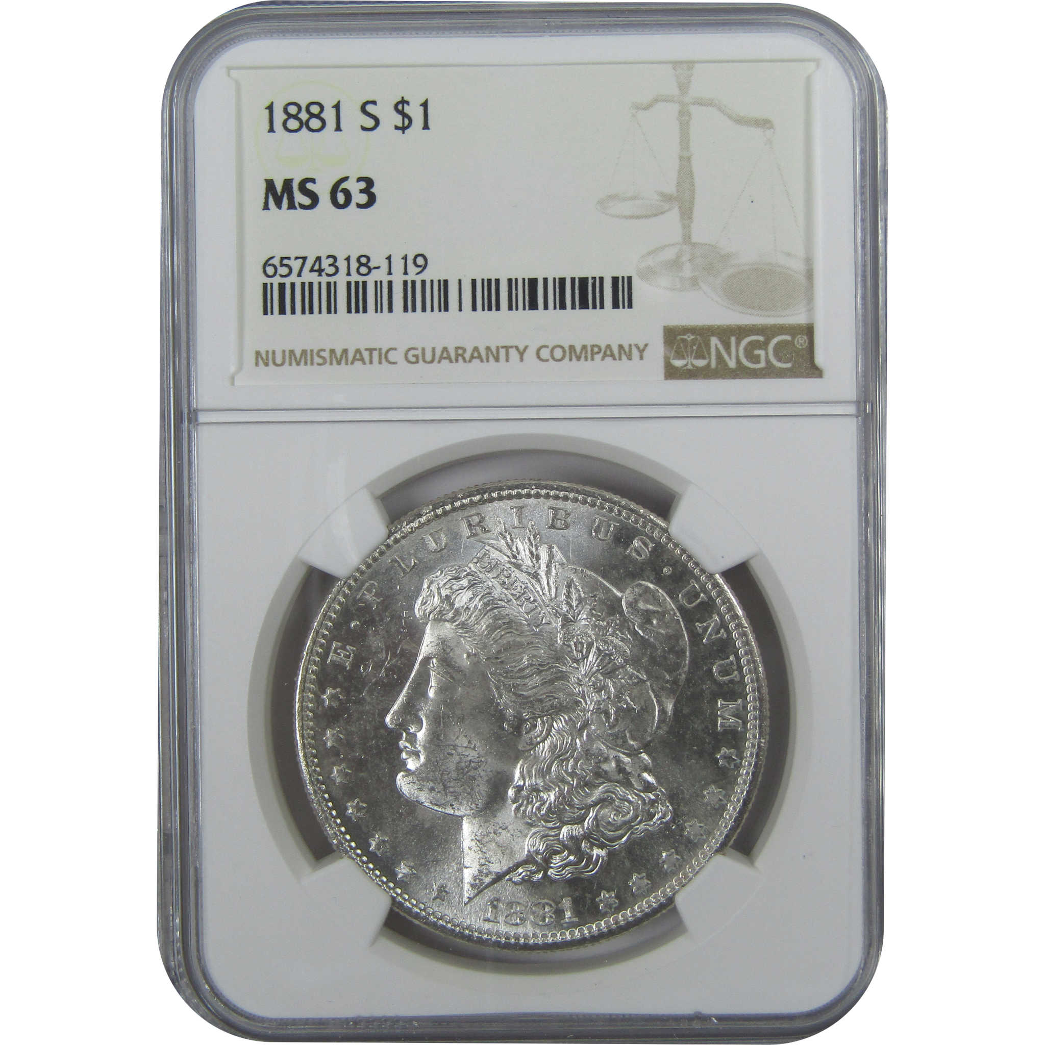 1881 S Morgan Dollar MS 63 NGC Silver $1 Uncirculated Coin SKU:I15769 - Morgan coin - Morgan silver dollar - Morgan silver dollar for sale - Profile Coins &amp; Collectibles