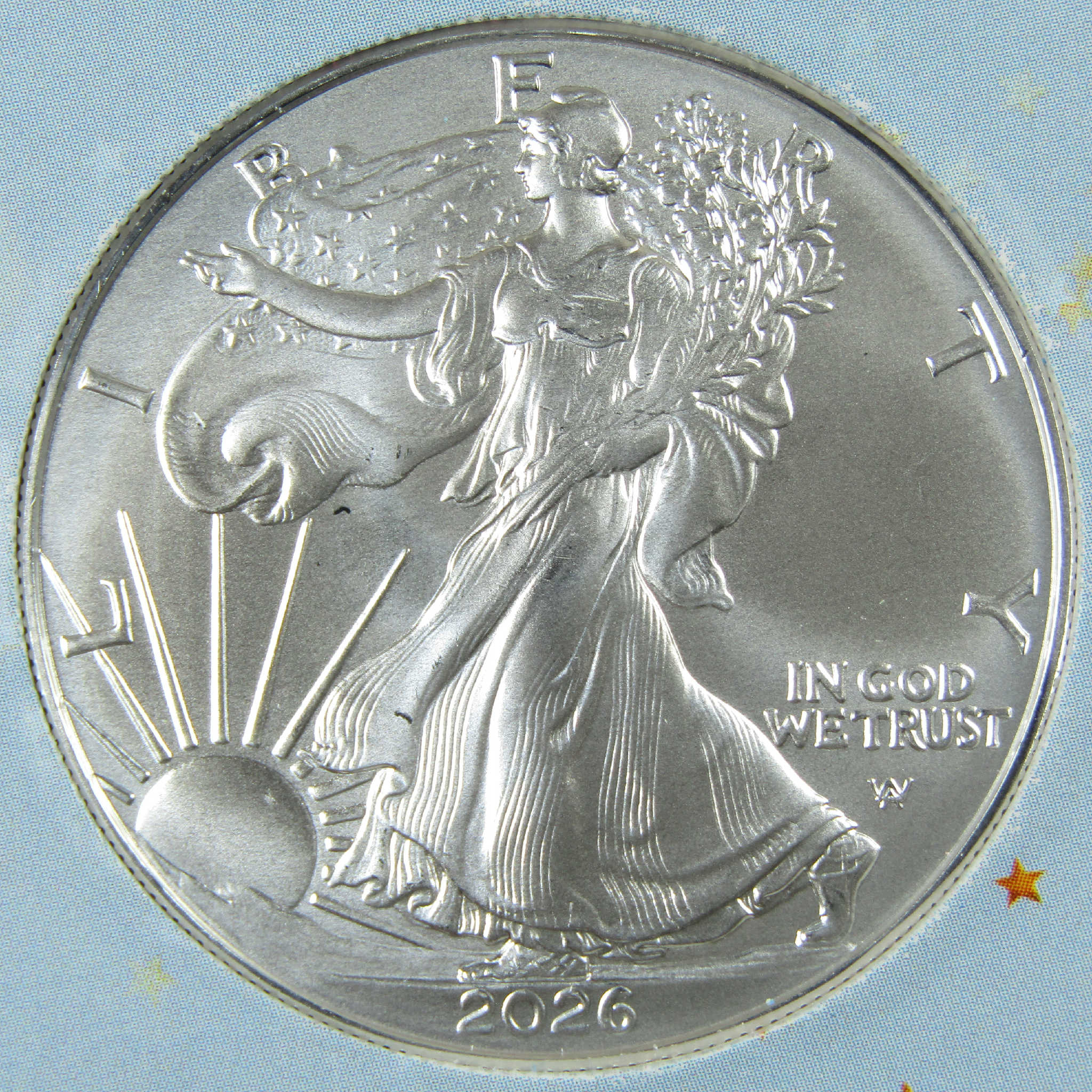 2026 American Silver Eagle Uncirculated with Congratulations Holder