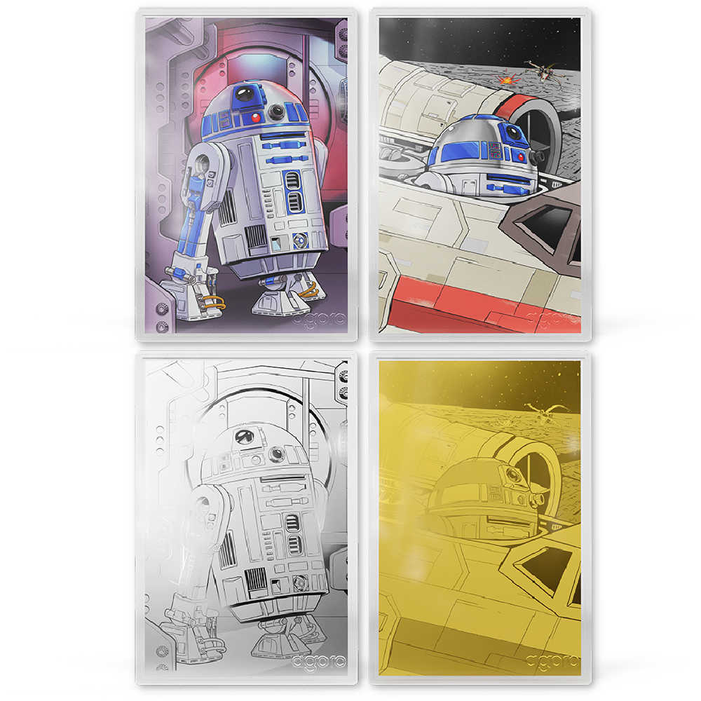 2026 Star Wars R2-D2 Engraved Foil Collectible Blind Box SKU:OPC273