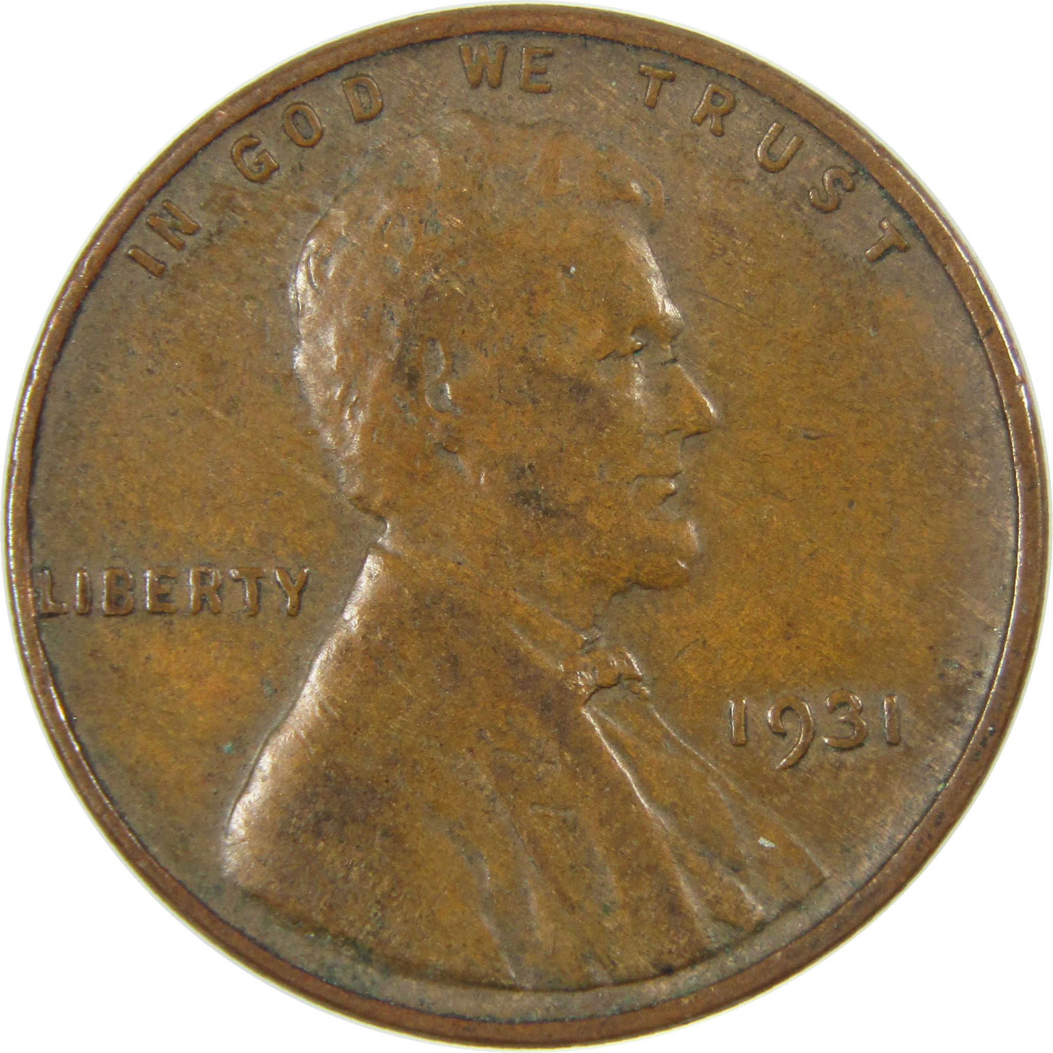 1931 Lincoln Wheat Cent VF Very Fine Penny 1c Coin SKU:I27292