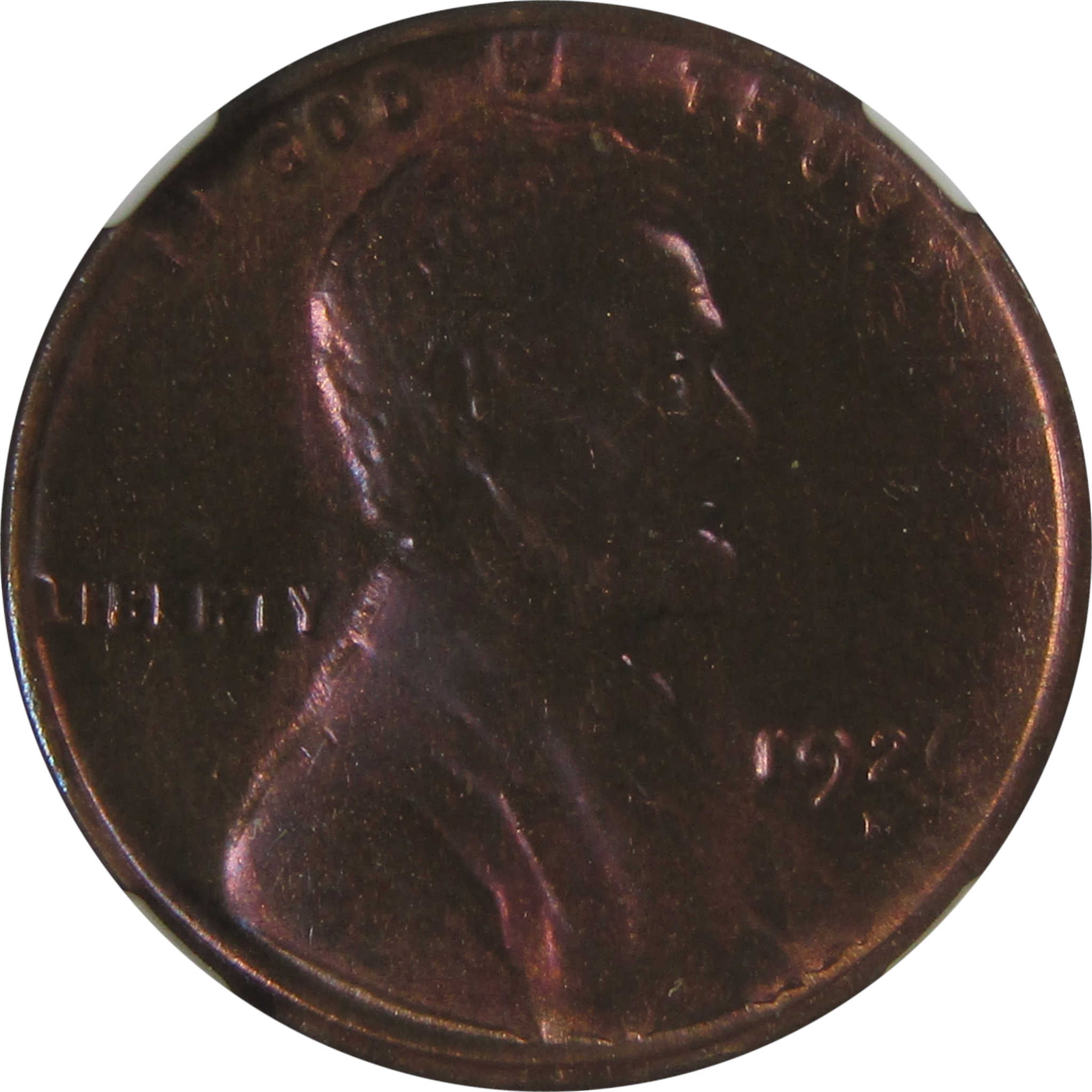 1926 D Lincoln Wheat Cent MS 63 RB NGC Bag Fragment SKU:I23353