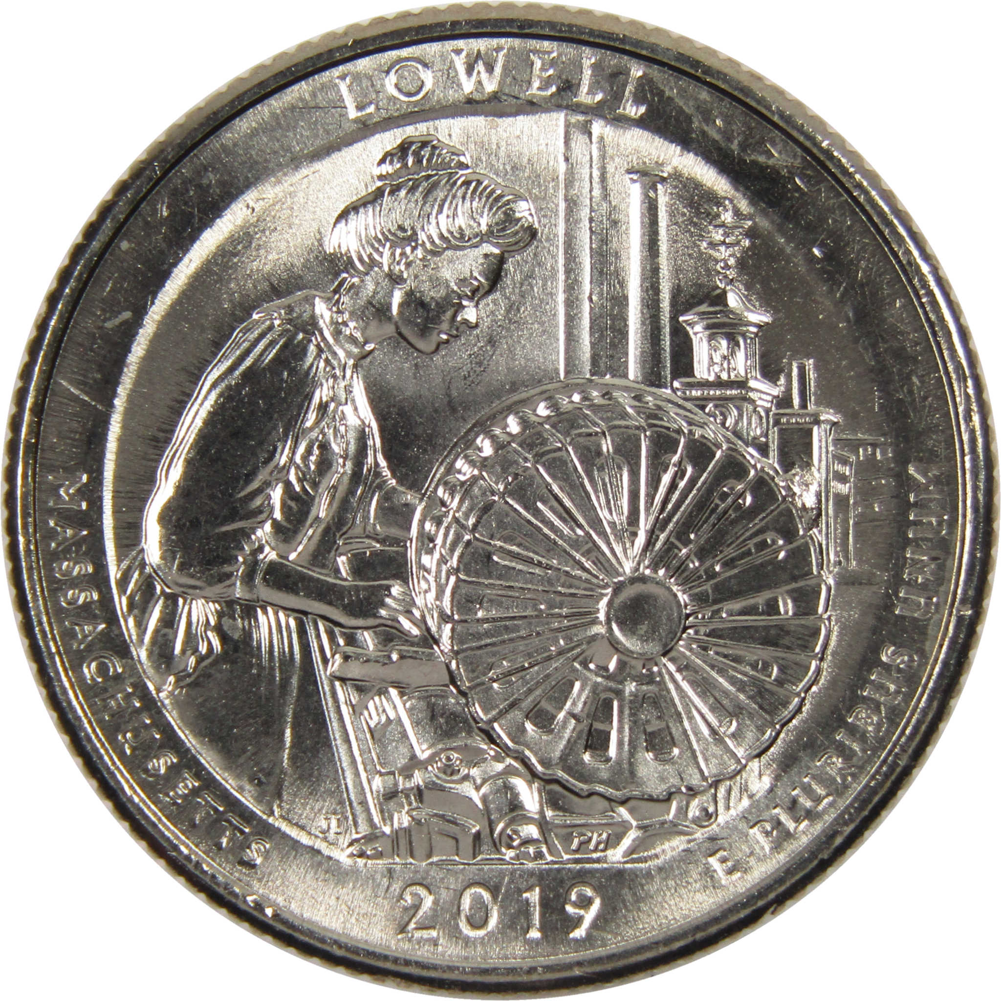 2019 P Lowell NHP National Park Quarter BU Uncirculated Clad 25c Coin