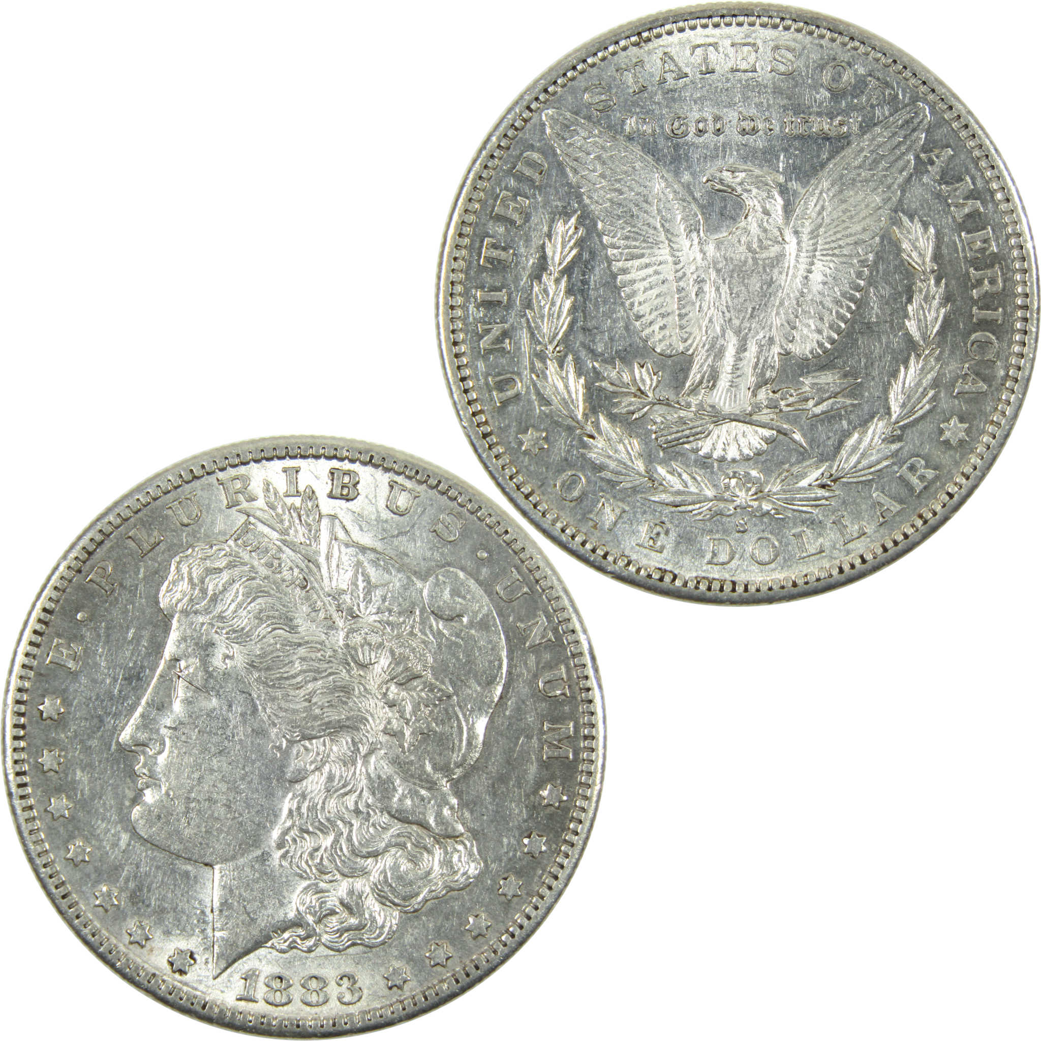 1883 Morgan Dollar BU Choice Uncirculated Silver $1 Coin SKU:I14447 - Morgan coin - Morgan silver dollar - Morgan silver dollar for sale - Profile Coins &amp; Collectibles