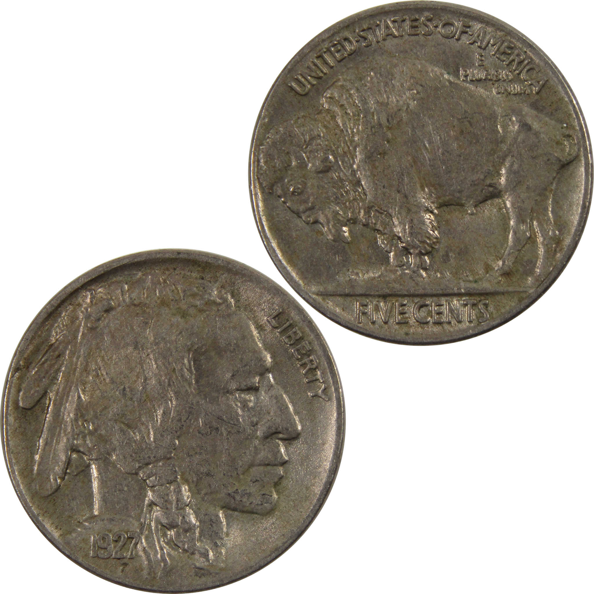 1927 Indian Head Buffalo Nickel AU About Uncirculated 5c SKU:I8395